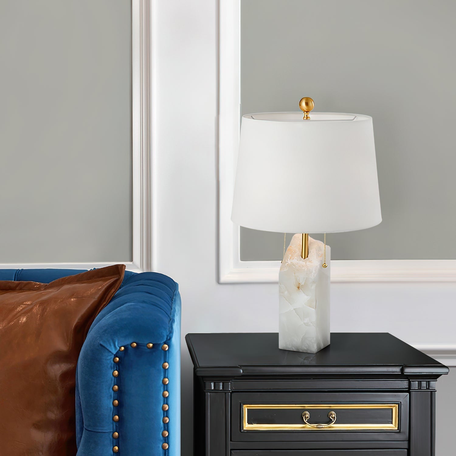 Raw Alabaster Table Lamp - Letslighting