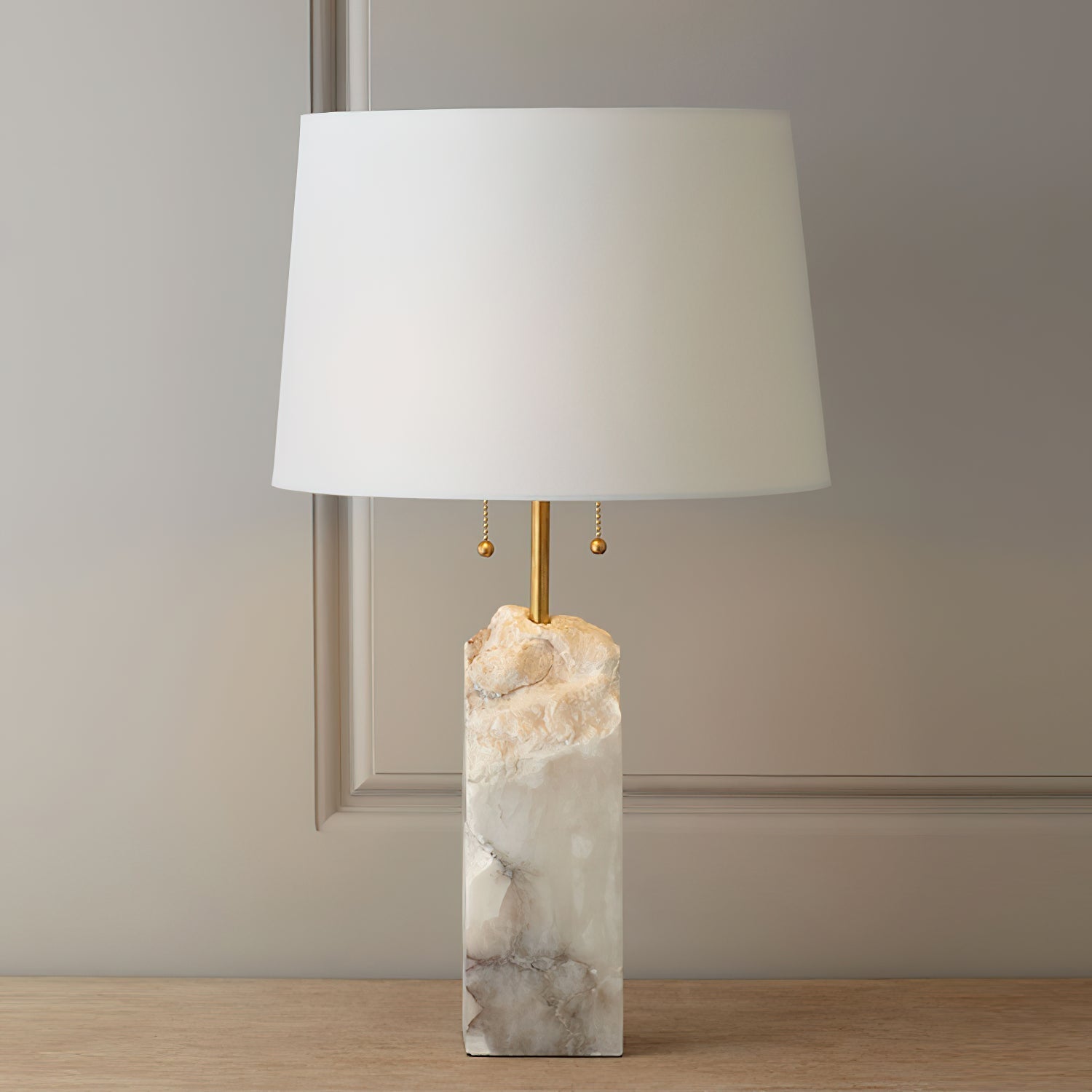 Raw Alabaster Table Lamp - Letslighting