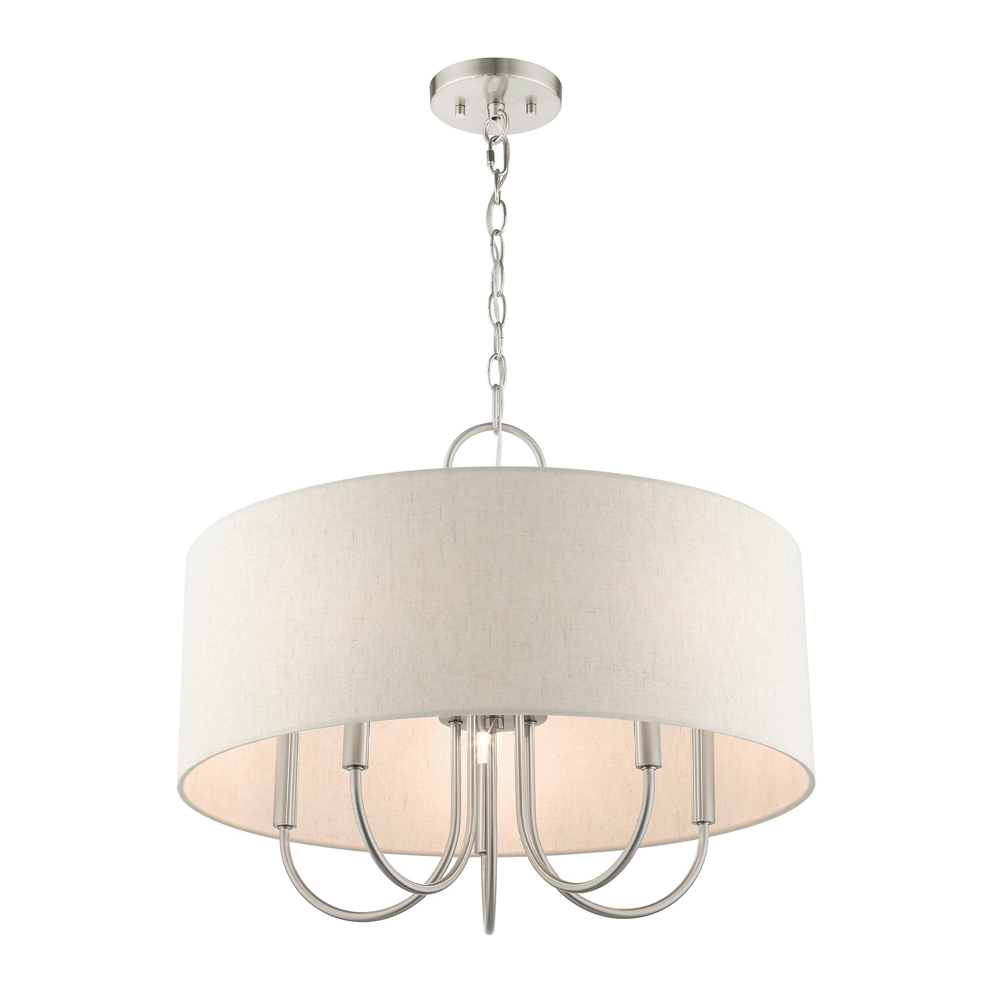 Ovyneth Klassischer Vintage-Trommel-Stoff-Kronleuchter-Letslighting