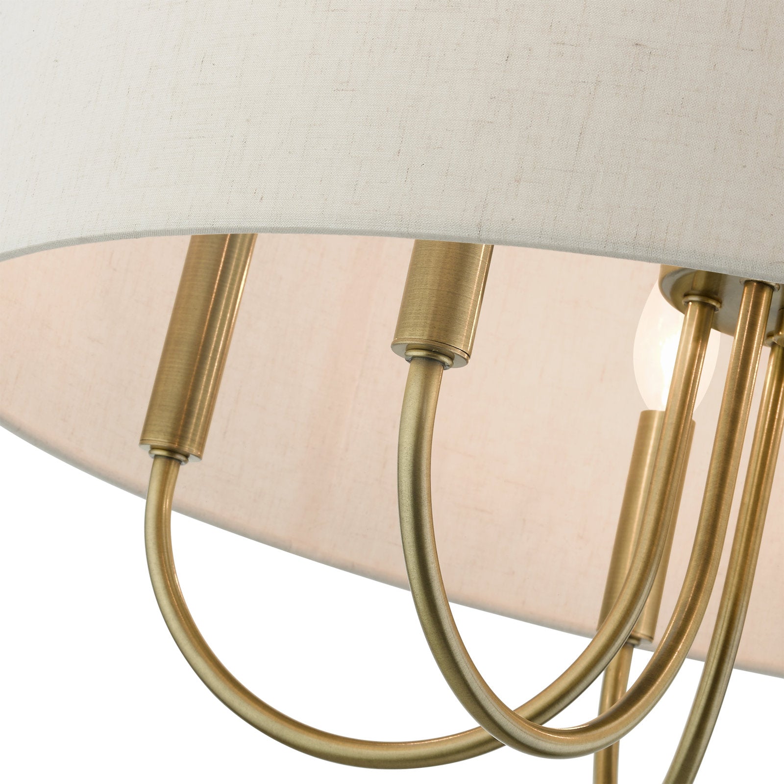 Ovyneth Klassischer Vintage-Trommel-Stoff-Kronleuchter-Letslighting