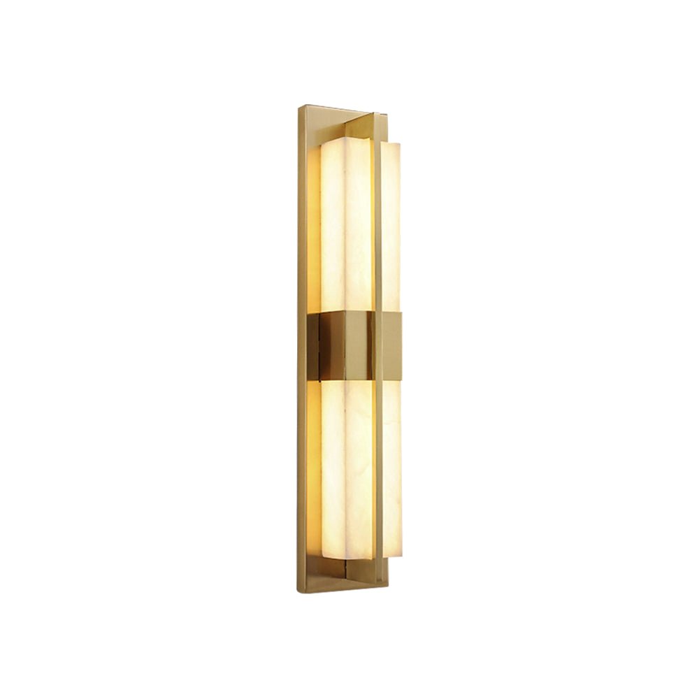 Caspian Alabaster Brass Wall Light - Neutralighting