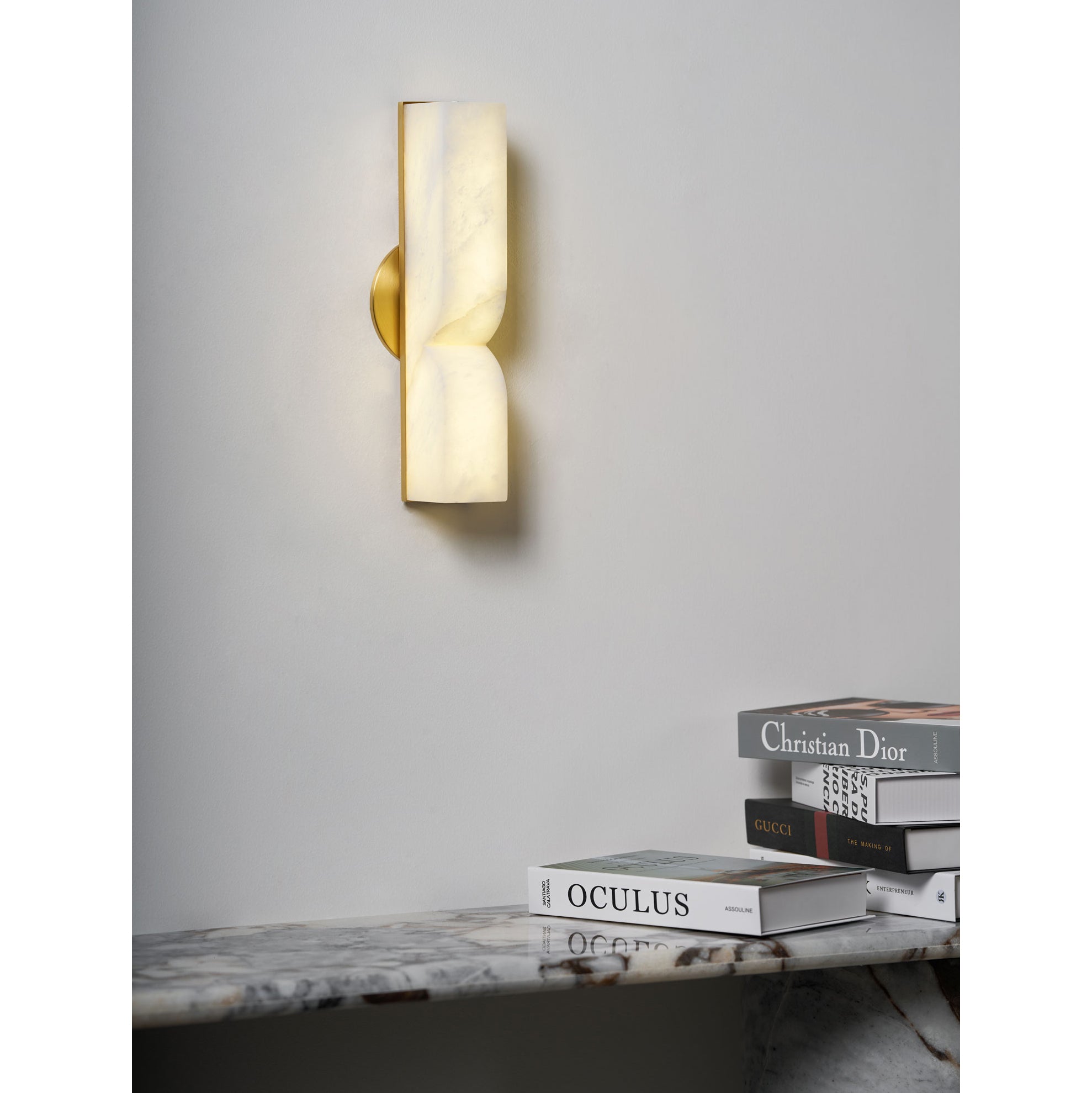 Lyvenisra Modern Minimalist Rectangular Alabaster Wall Lamp - Letslighting