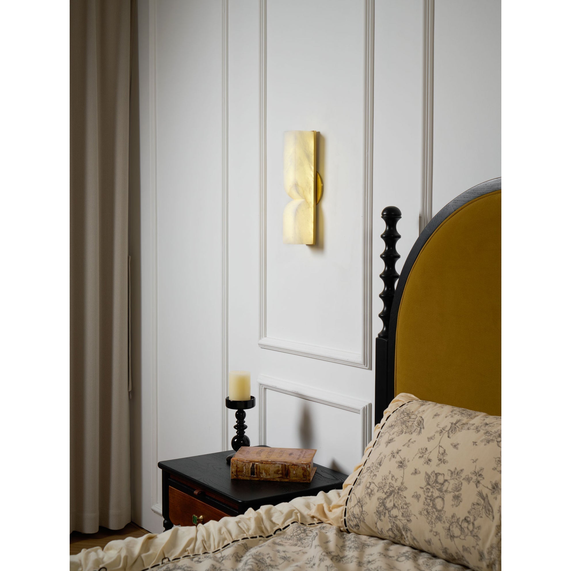 Lyvenisra Modern Minimalist Rectangular Alabaster Wall Lamp - Letslighting