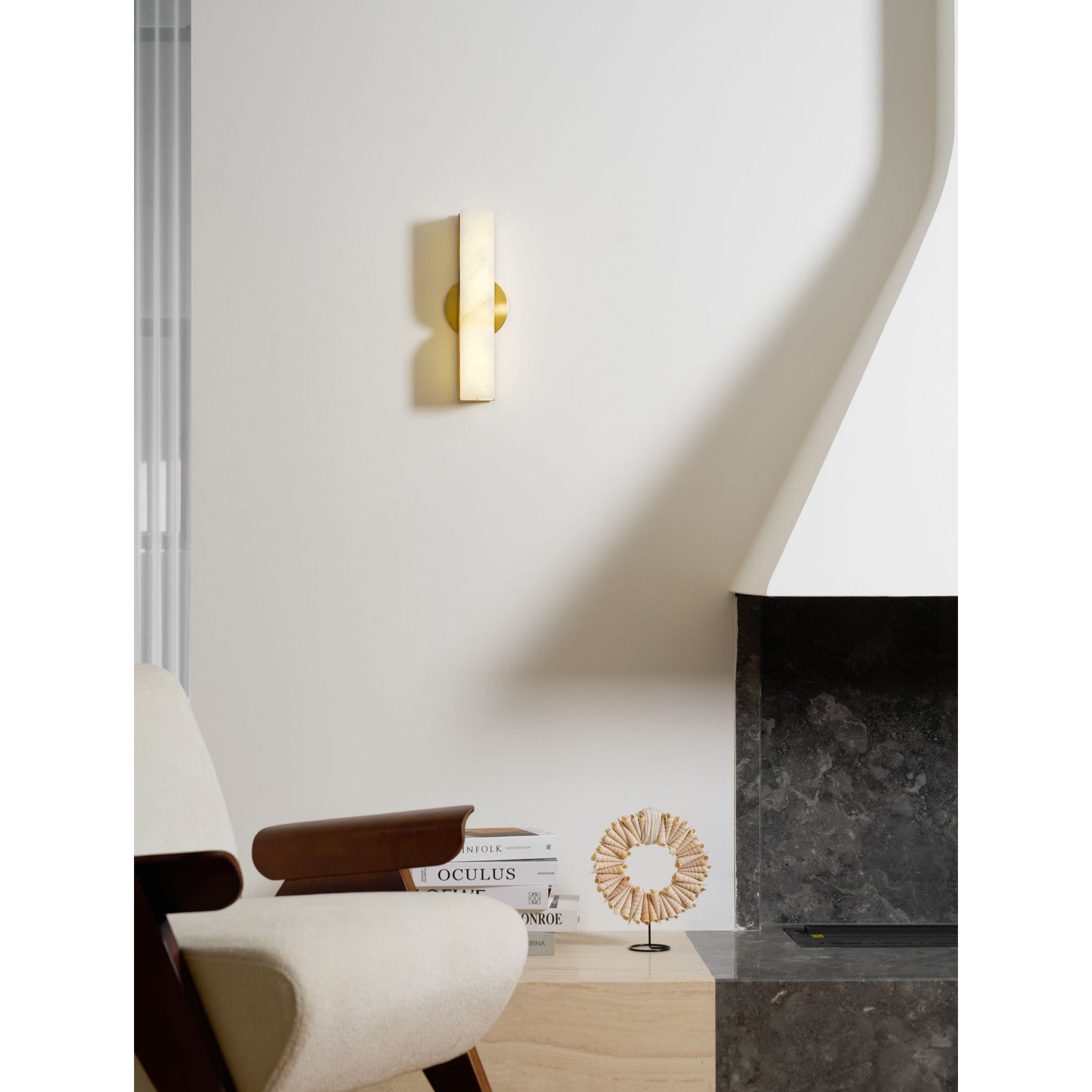 Lyvenisra Modern Minimalist Rectangular Alabaster Wall Lamp - Letslighting