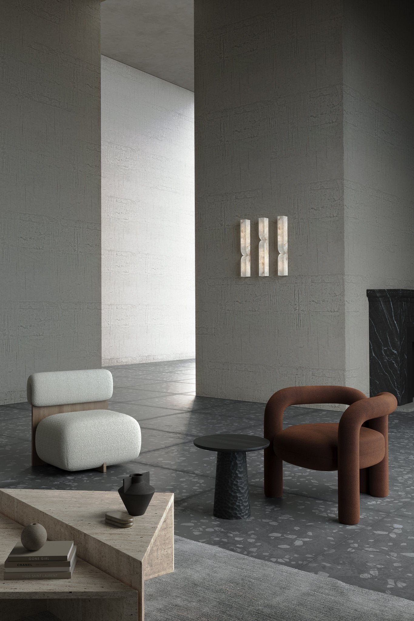 Lyvenisra Modern Minimalist Rectangular Alabaster Wall Lamp - Letslighting