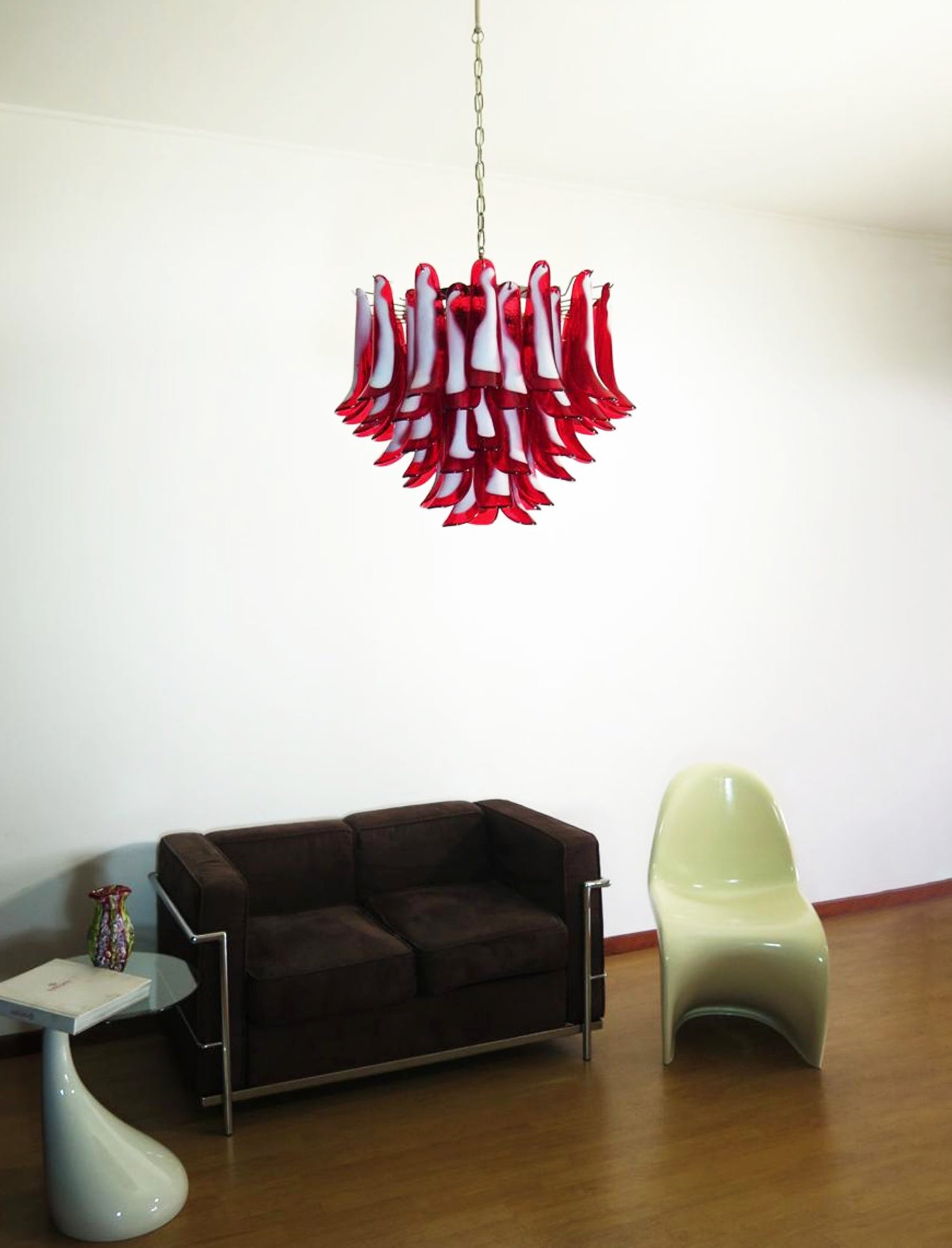 Aurora Chandelier Red Murano Petals - Neutralighting