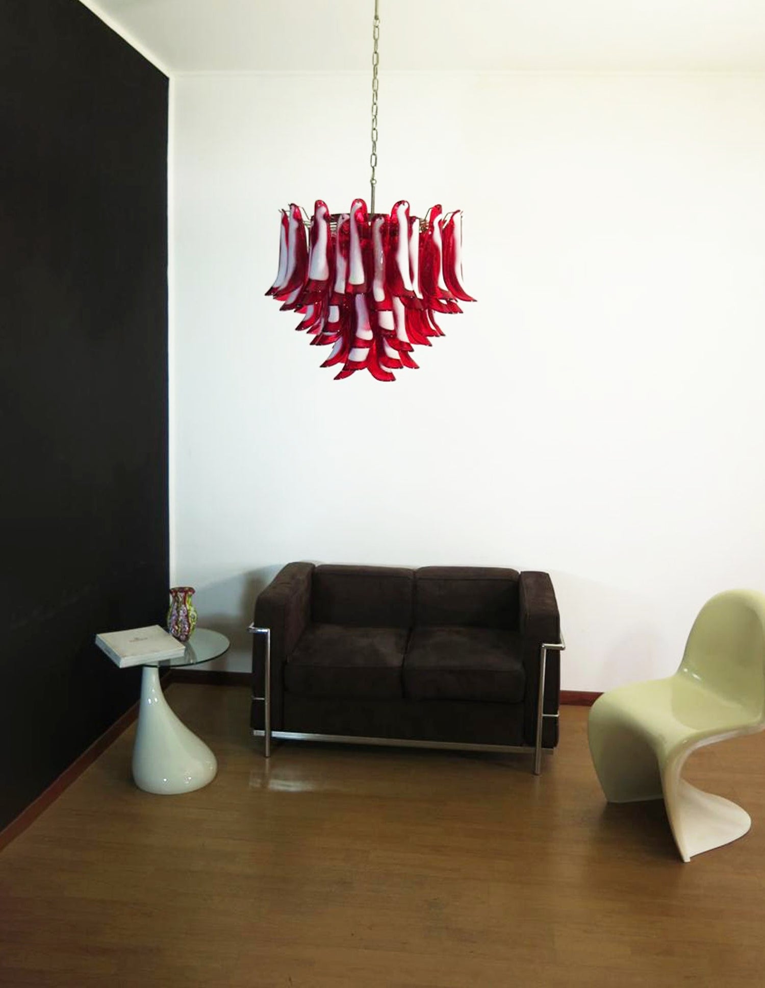 Aurora Chandelier Red Murano Petals - Neutralighting