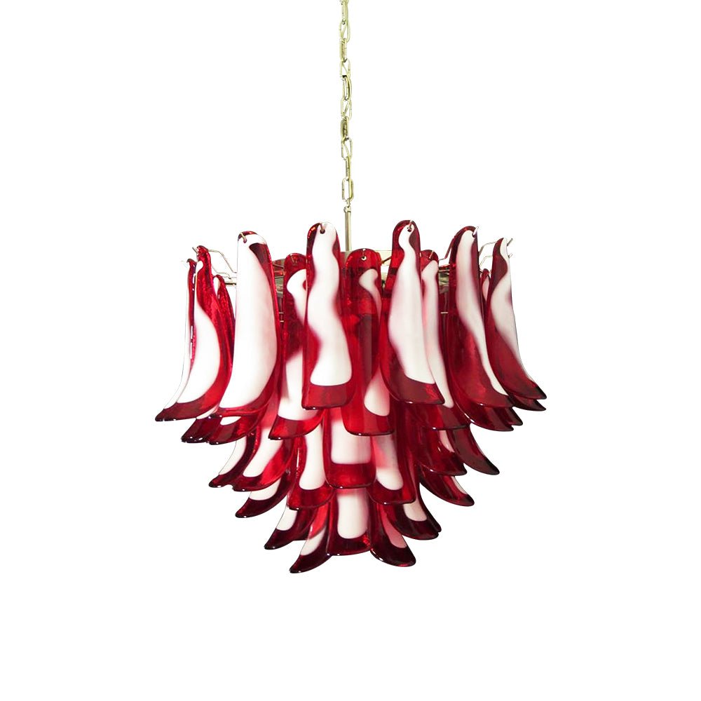 Aurora Chandelier Red Murano Petals - Neutralighting