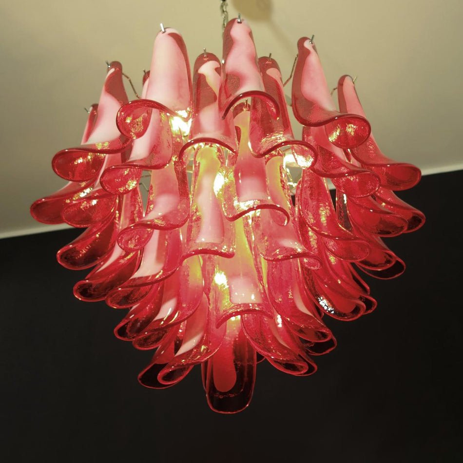 Aurora Chandelier Red Murano Petals - Neutralighting
