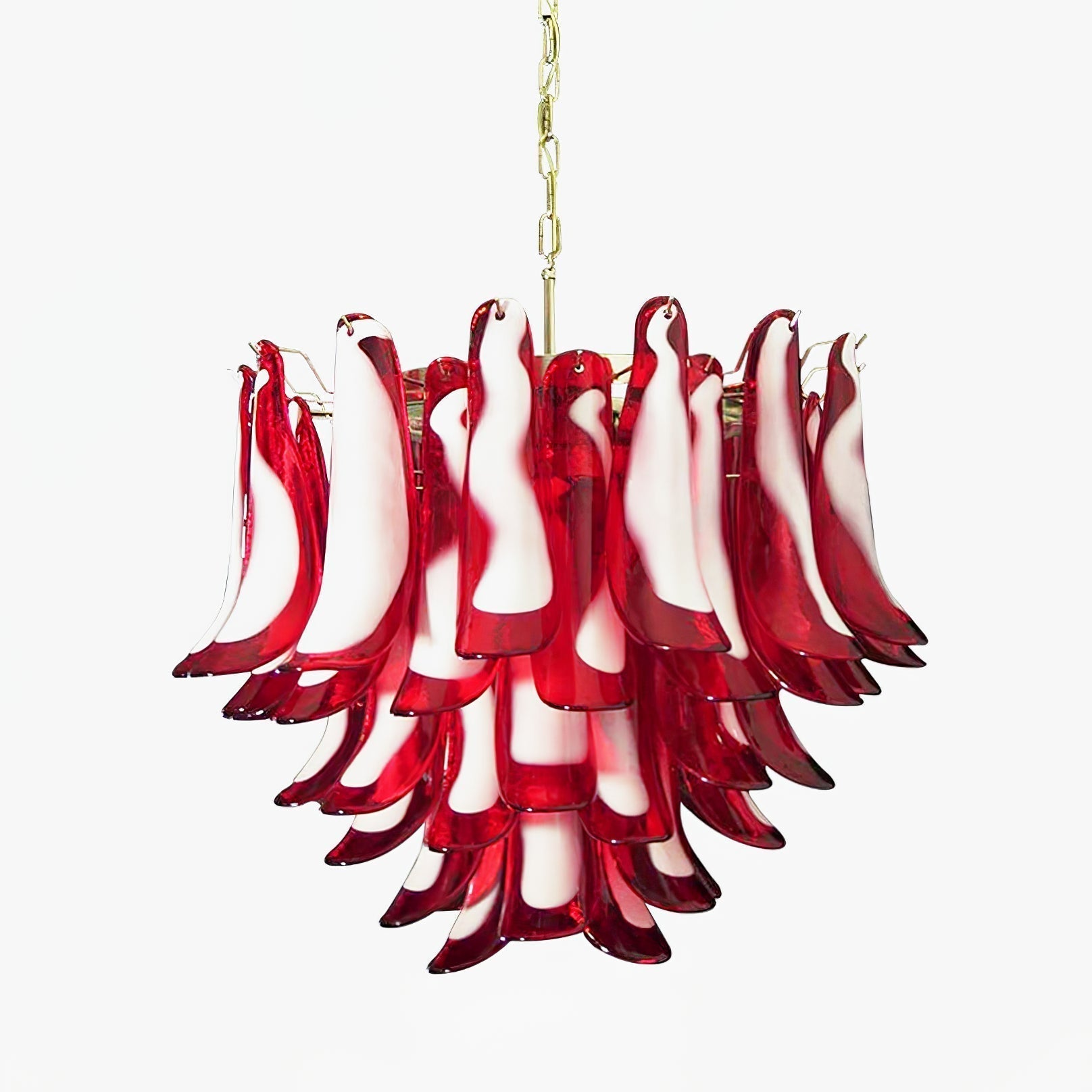 Aurora Chandelier Red Murano Petals - Neutralighting