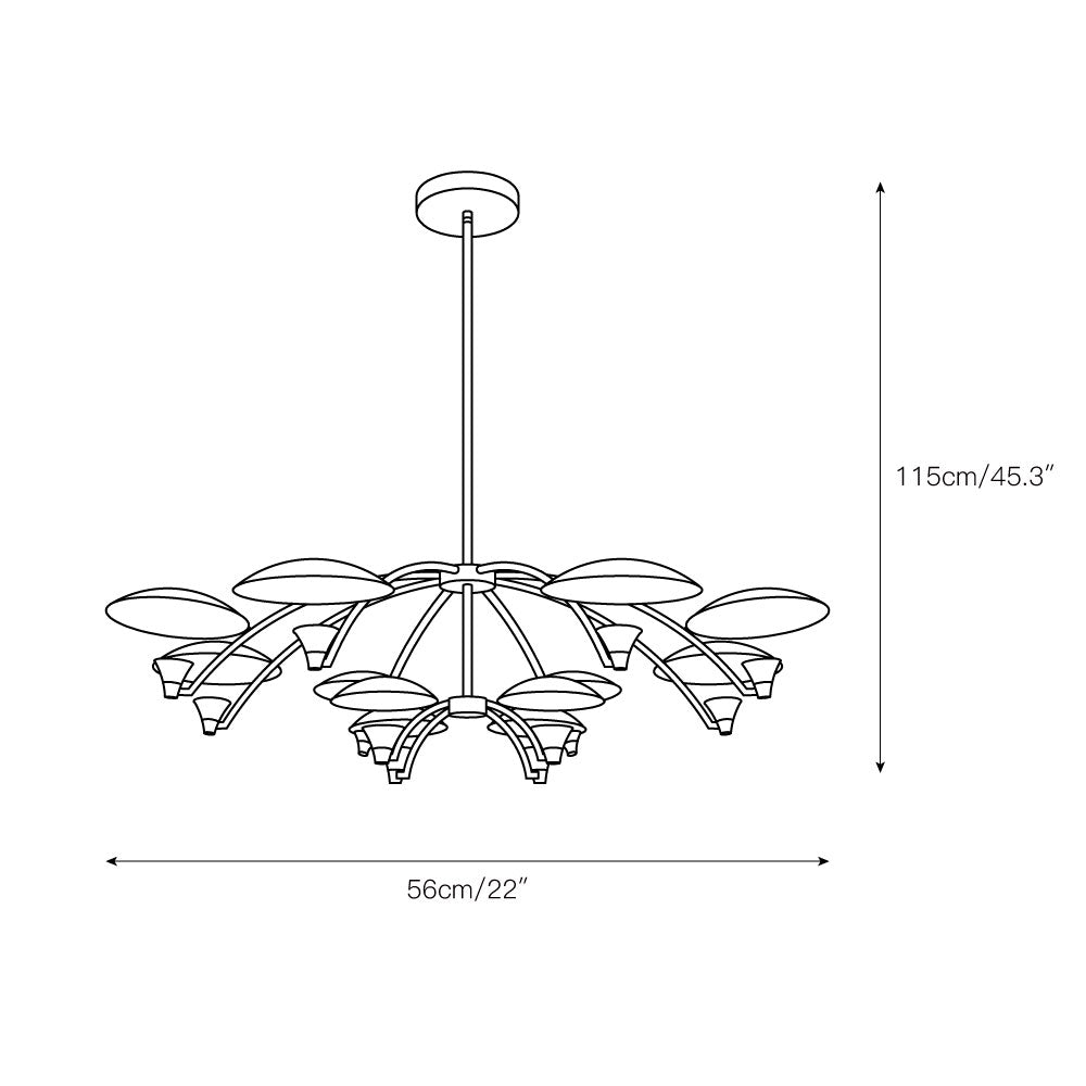 Cumiror Messing Modular Gruppen Deckenleuchte-Letslighting