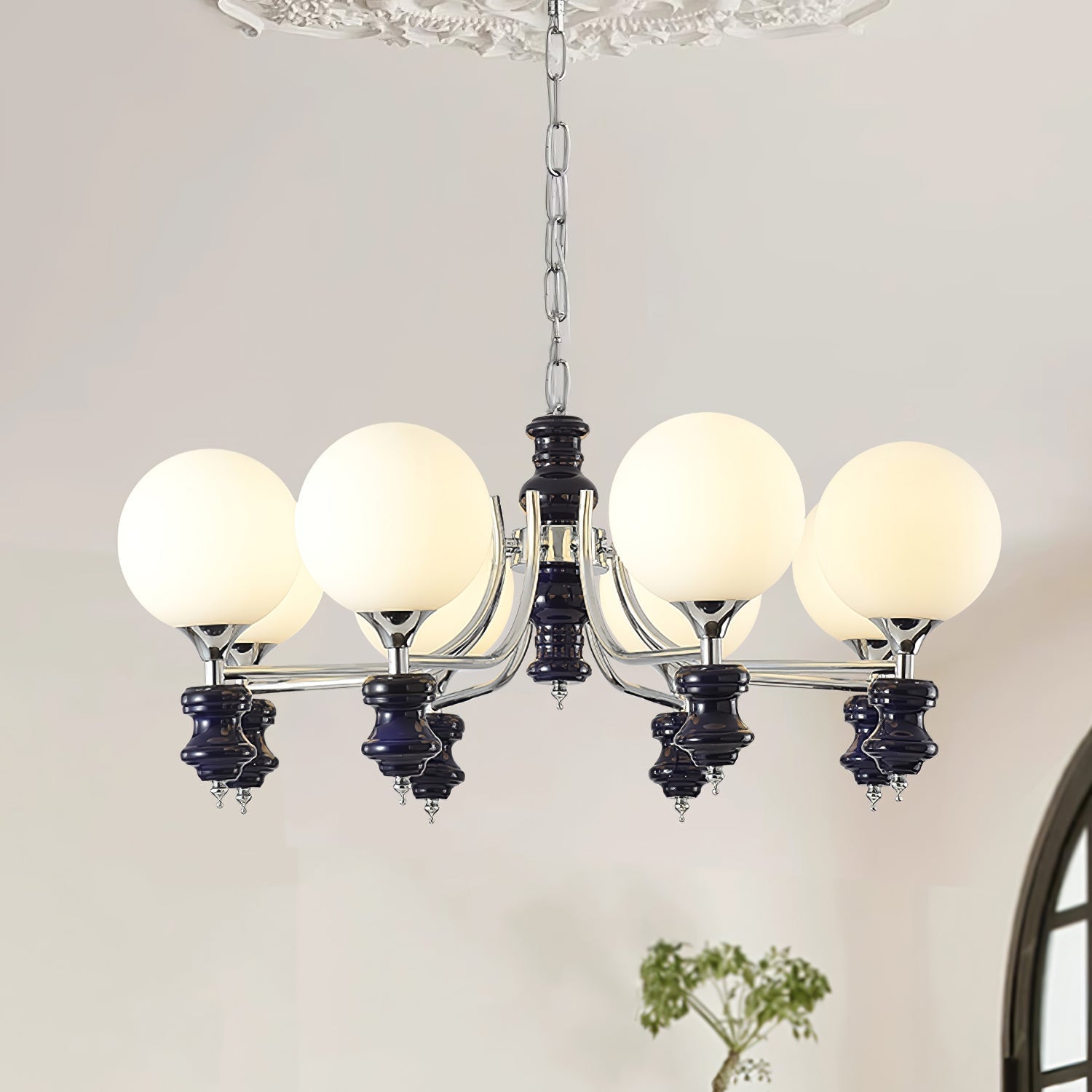 Aurora Kronleuchter Regal Orb Matt-Letslighting
