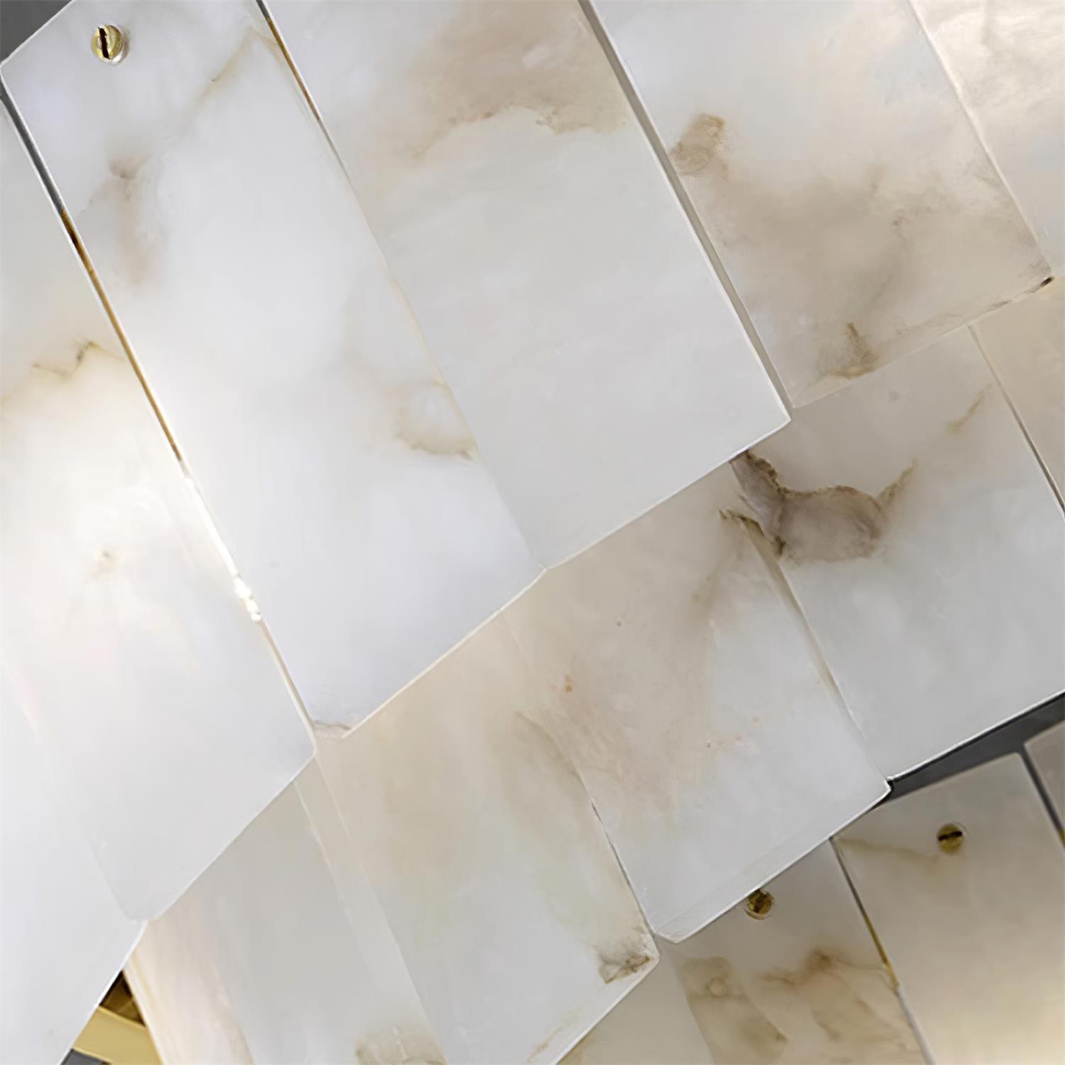 Soraya Art Deco Alabaster Chandelier - Neutralighting