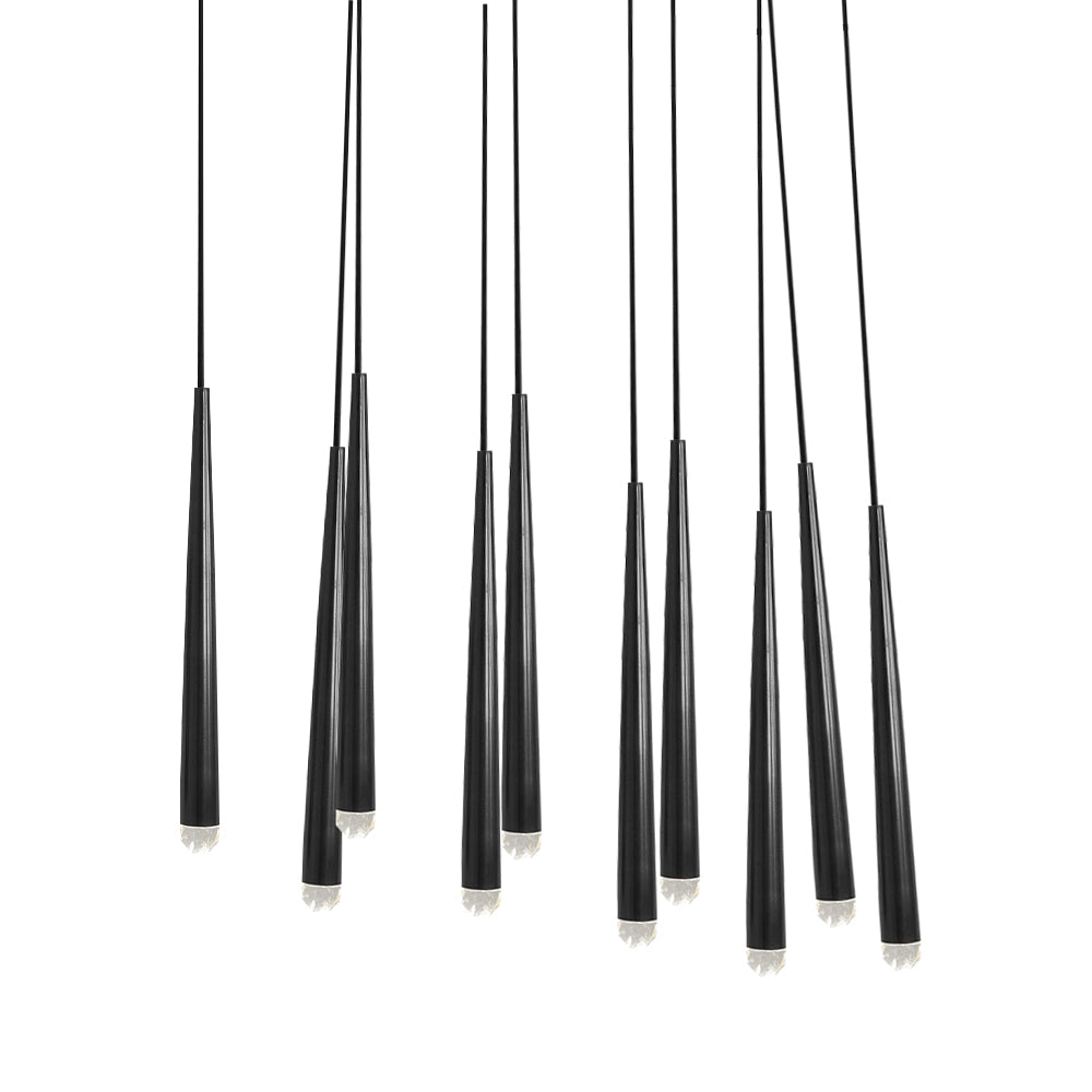 Chandelier with Polished Brass and Crystal Shades Minimalist - Letslighting