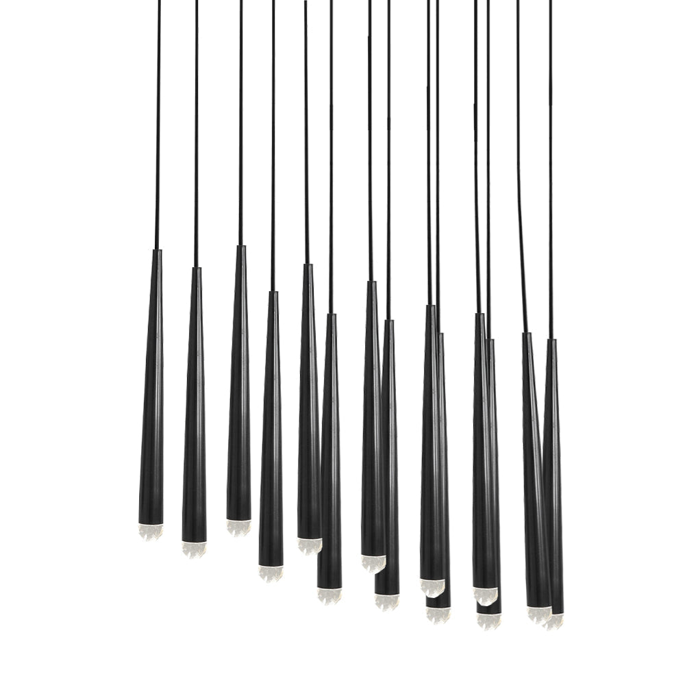 Chandelier with Polished Brass and Crystal Shades Minimalist - Letslighting