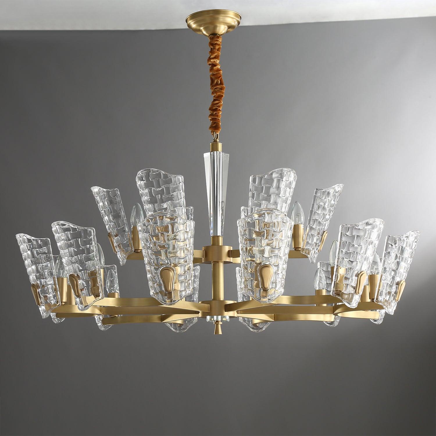 Radiant Luxus Messing Kronleuchter-Letslighting