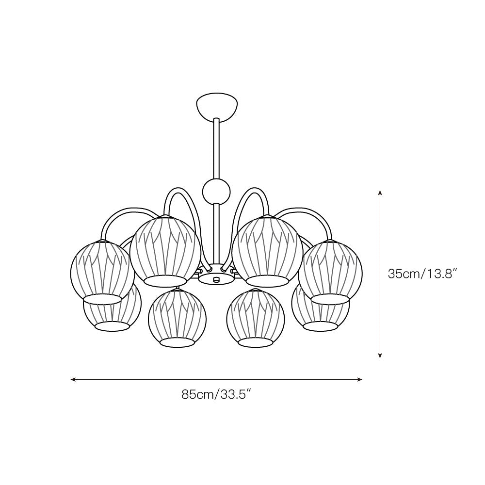 Unoryra Glas Kronleuchter-Letslighting