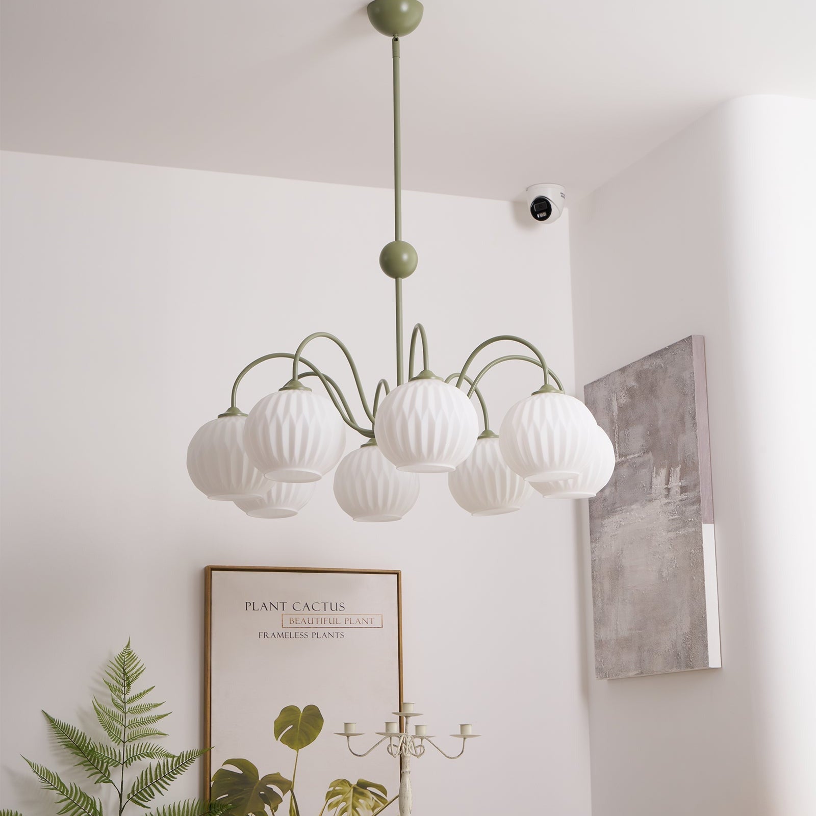 Tulip Kronleuchter mit Wellen-Glas-Letslighting
