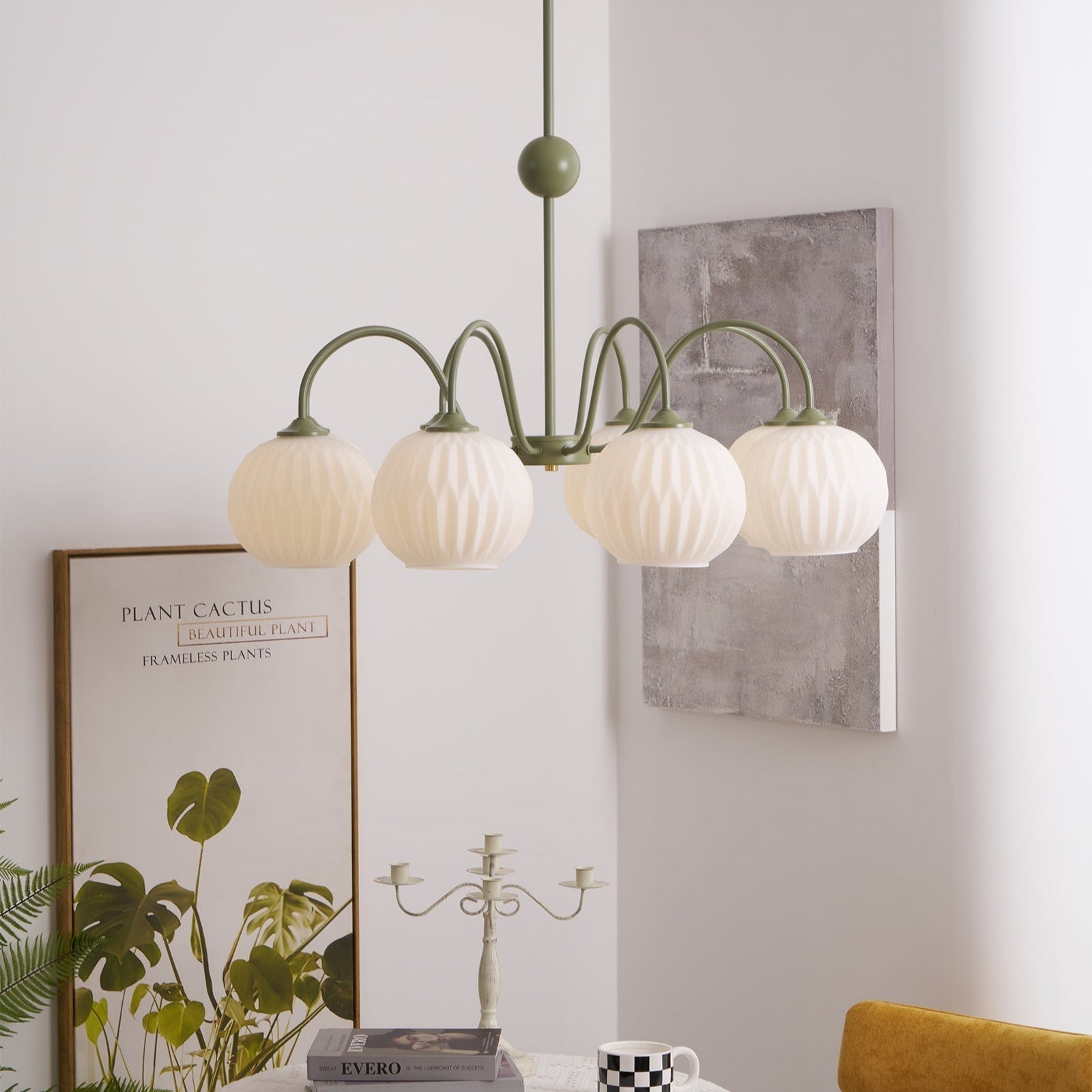 Tulip Kronleuchter mit Wellen-Glas-Letslighting