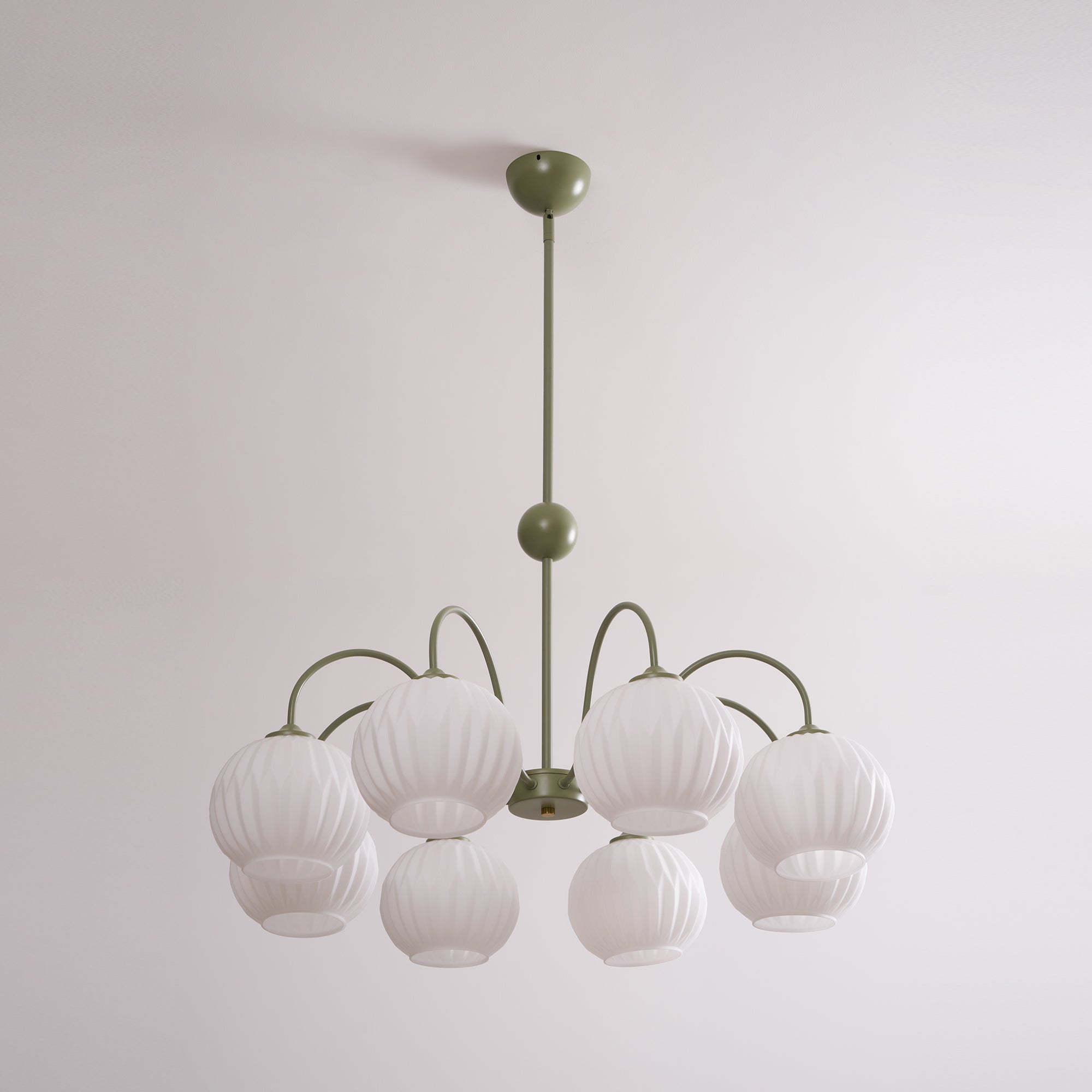 Tulip Kronleuchter mit Wellen-Glas-Letslighting