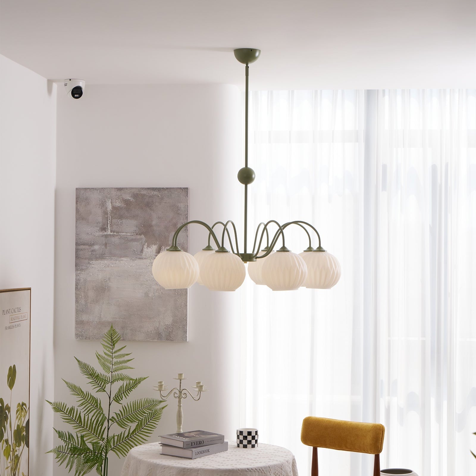Tulip Kronleuchter mit Wellen-Glas-Letslighting