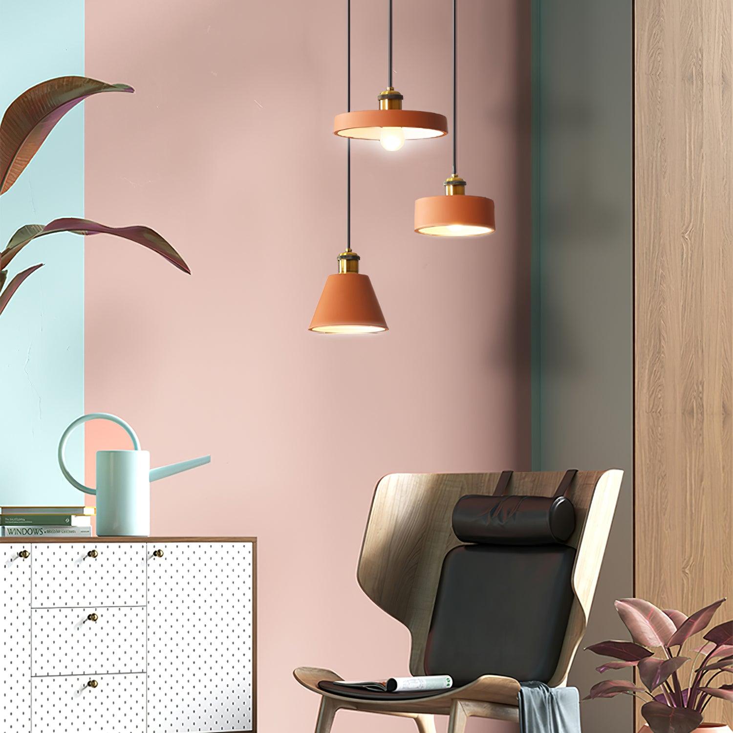 Trio Industriell Harz Pendelleuchte Lampe-Letslighting