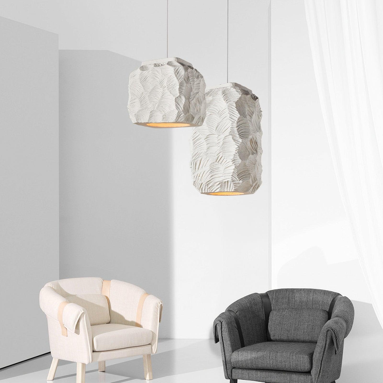 Olsilel Individuelle Kreativität Geometrie Harz Pendelleuchte-Letslighting
