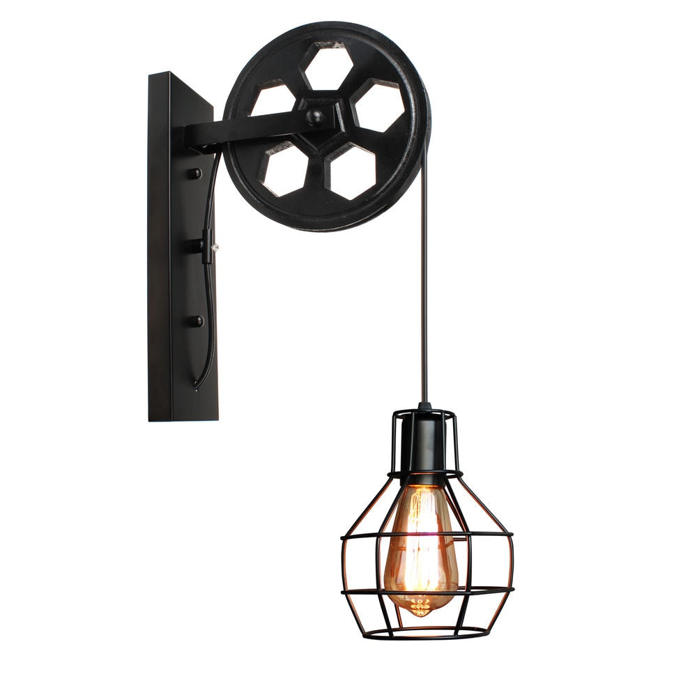 Silva Modern Wandleuchte, Metall, Rost/Bronze/Schwarz, Schlafzimmer