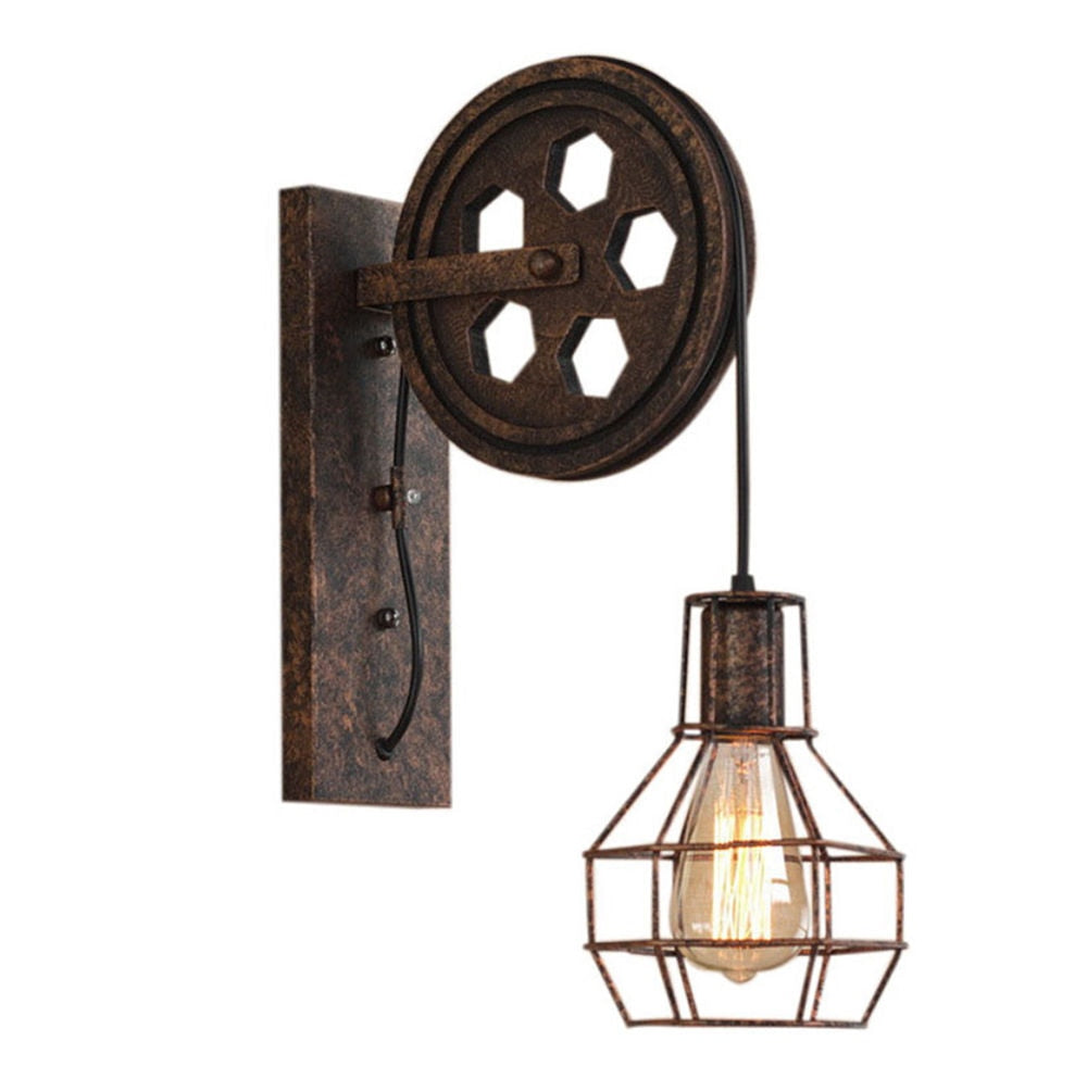 Silva Modern Wandleuchte, Metall, Rost/Bronze/Schwarz, Schlafzimmer