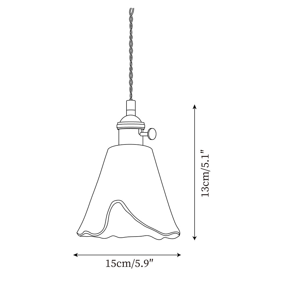Amberlyn Vintage Amber Glass Pendant Light - Letslighting