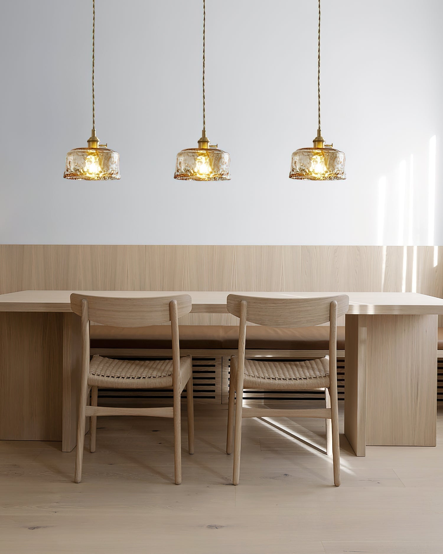 Amberlyn Vintage Amber Glass Pendant Light - Letslighting