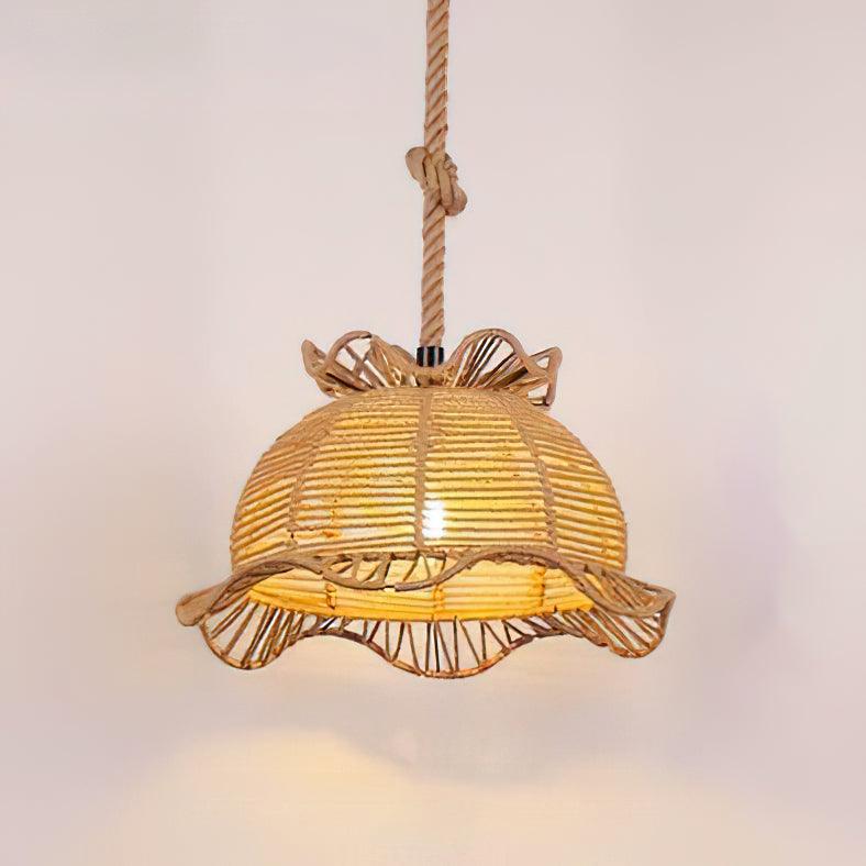 Evliran Retro Hanfseil Interessante Pendelleuchte-Letslighting