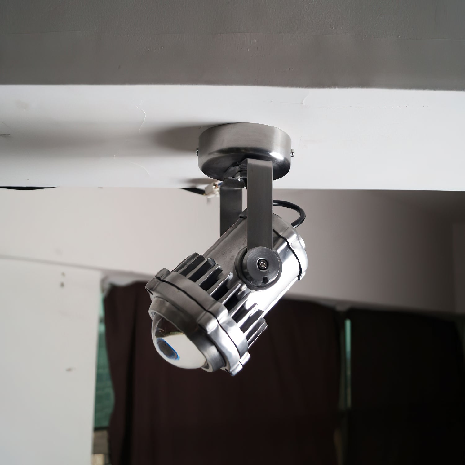 Ivinan Industrielle Deckenlampe aus Glas-Letslighting