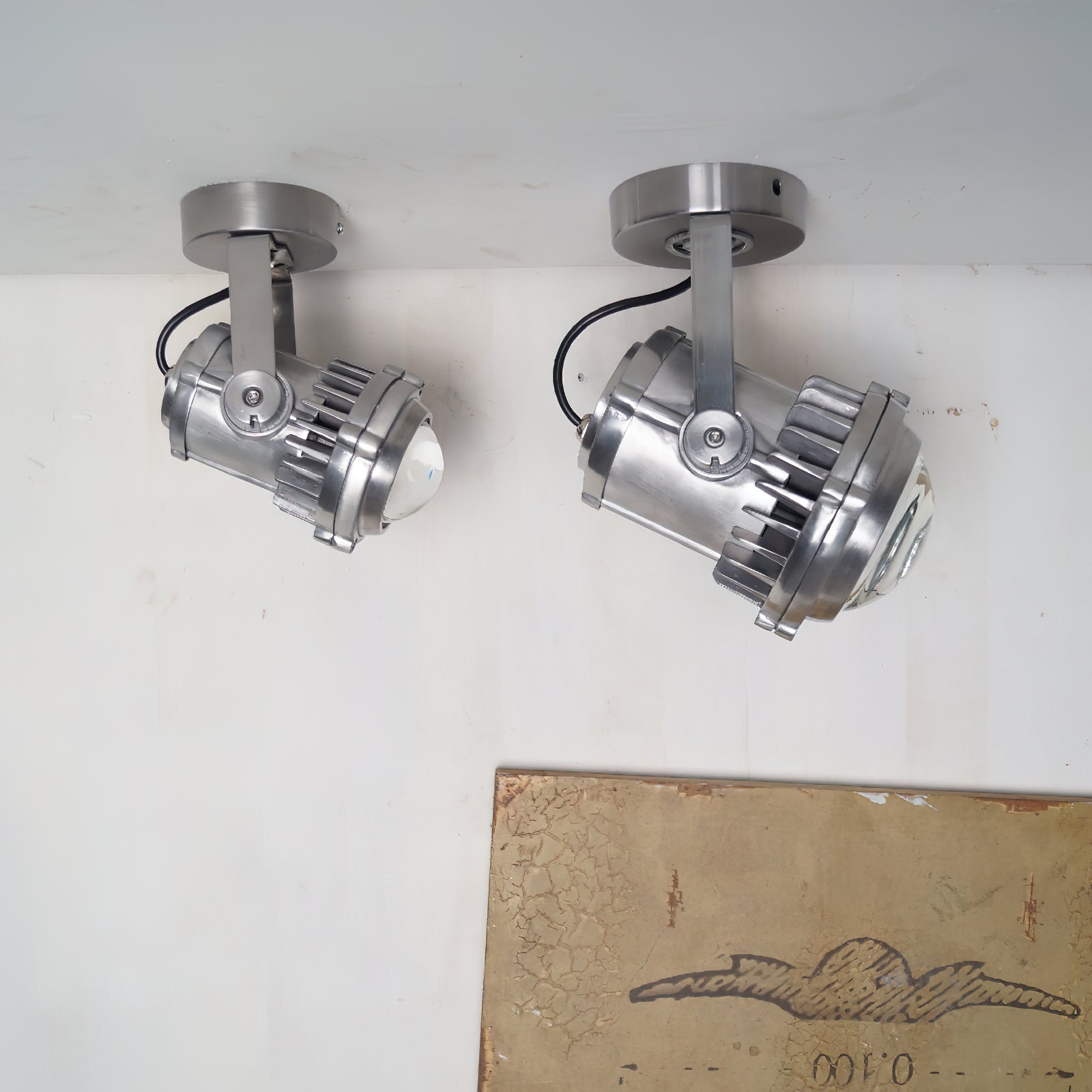 Ivinan Industrielle Deckenlampe aus Glas-Letslighting