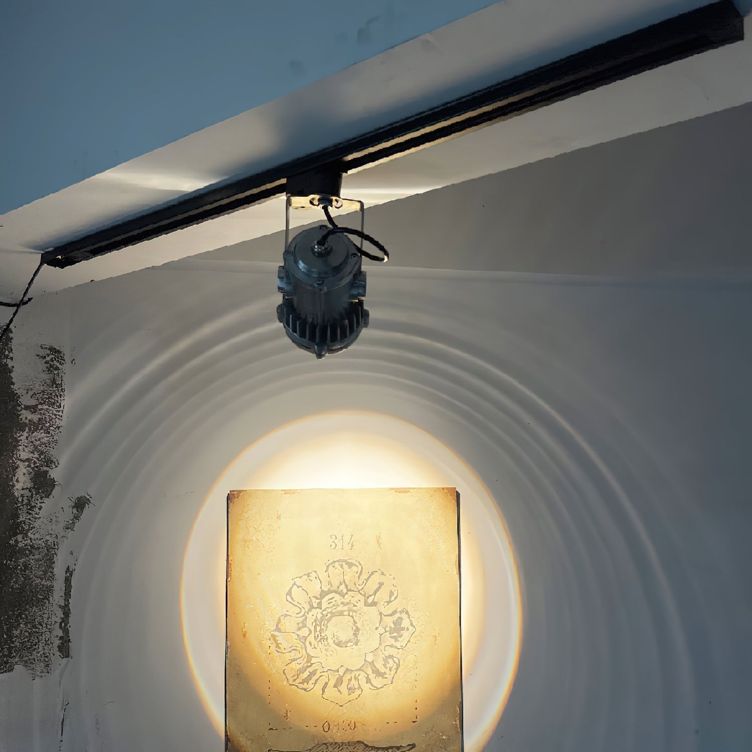 Avvelos Schienenspots Glas Retro Industrial-Letslighting