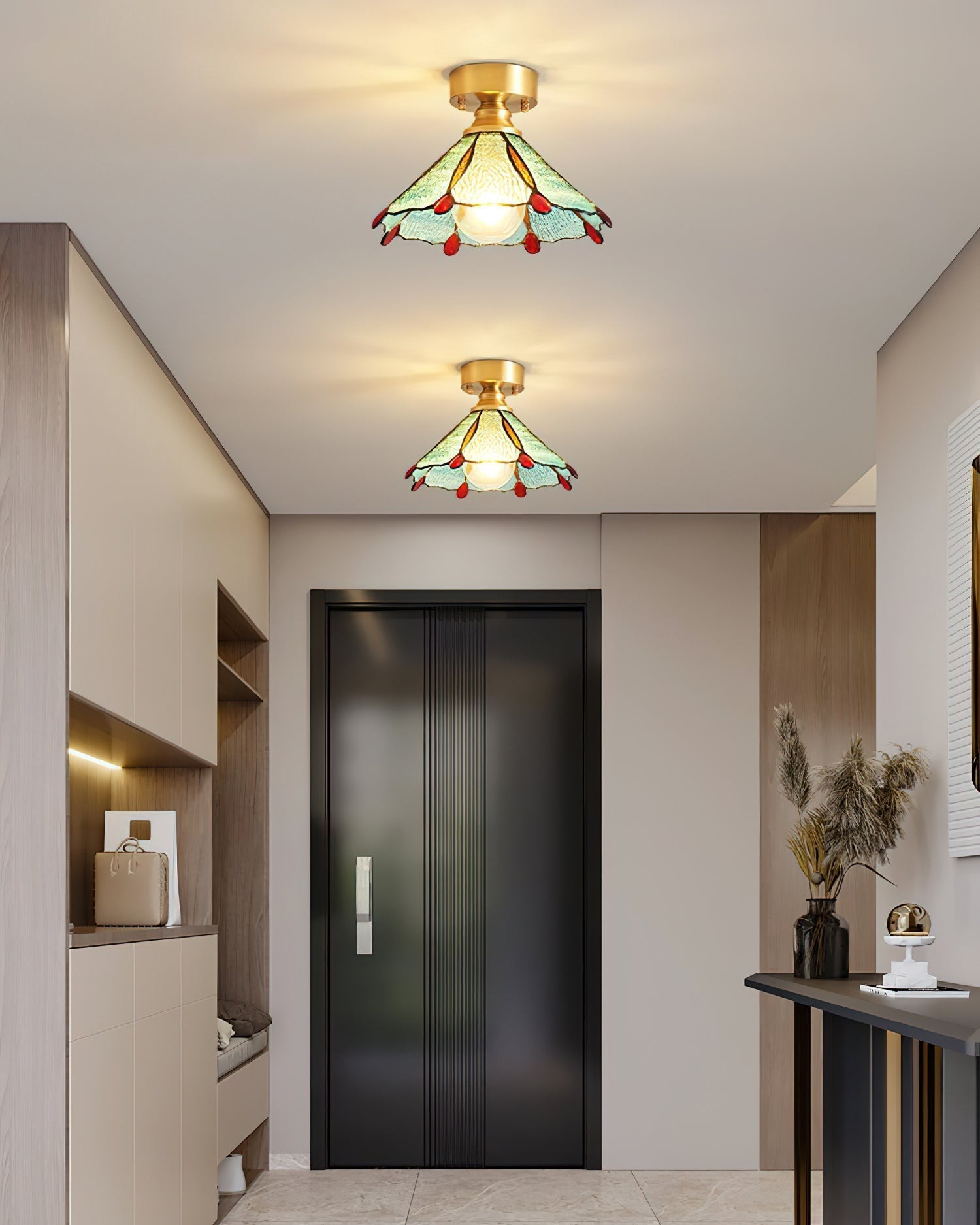Civelle Tiffany-Stil Buntglas-Deckenleuchte-Letslighting