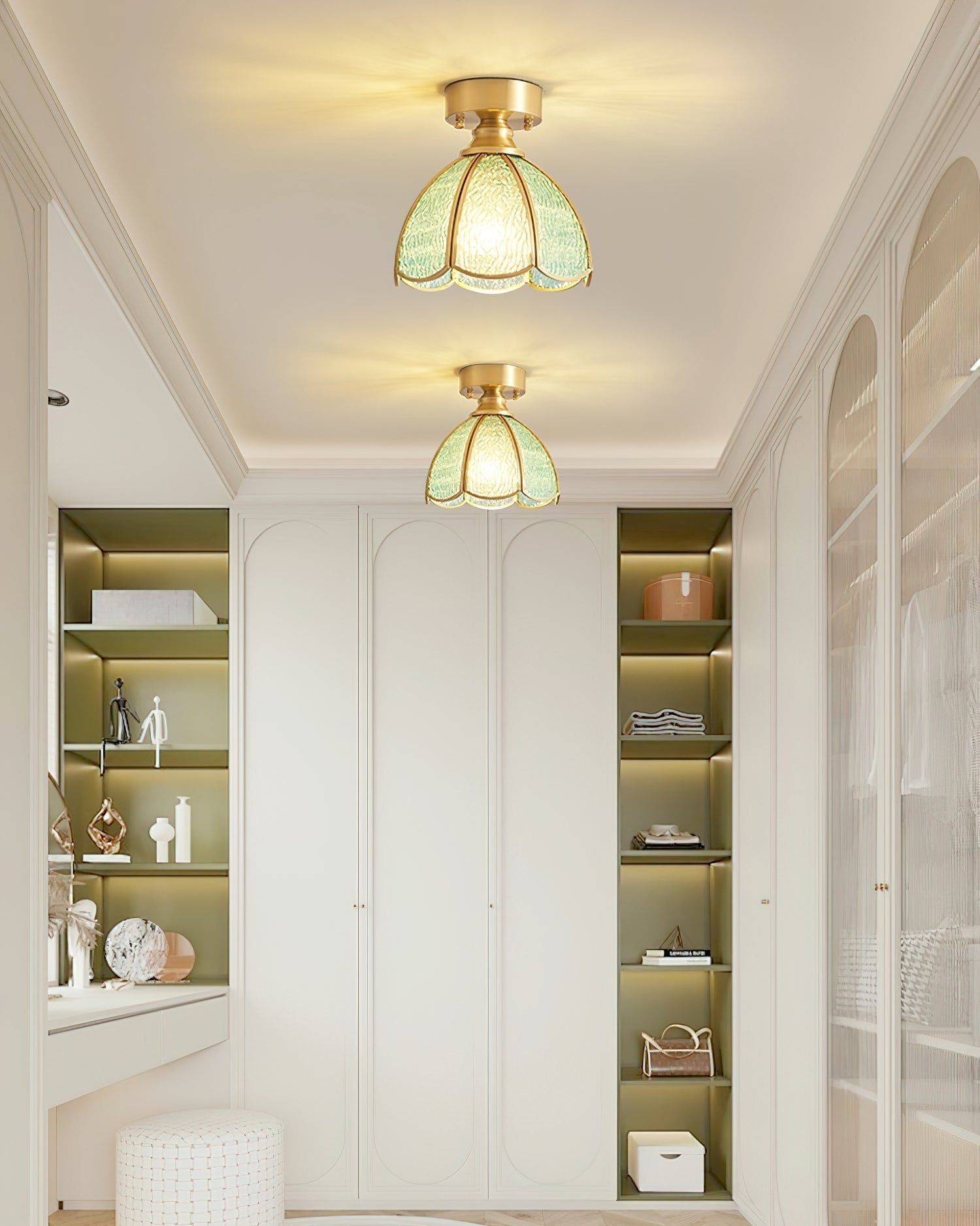 Civelle Tiffany-Stil Buntglas-Deckenleuchte-Letslighting