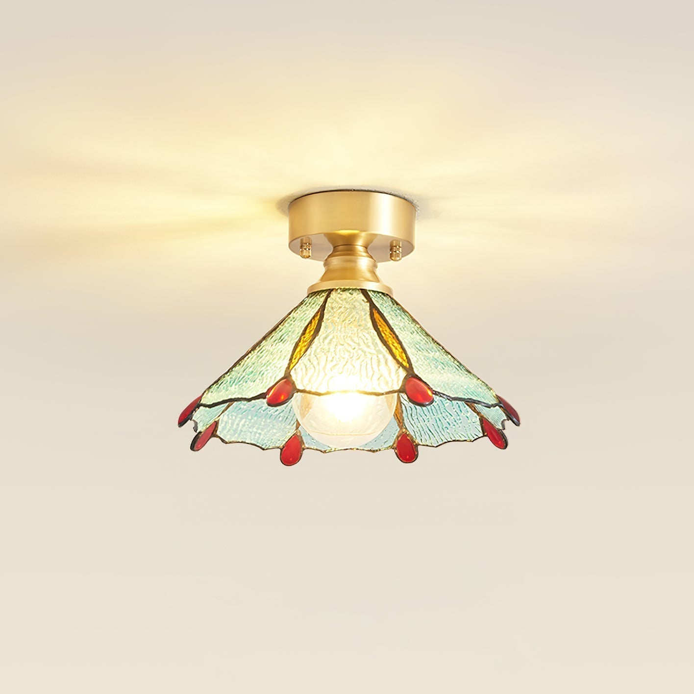 Civelle Tiffany-Stil Buntglas-Deckenleuchte-Letslighting