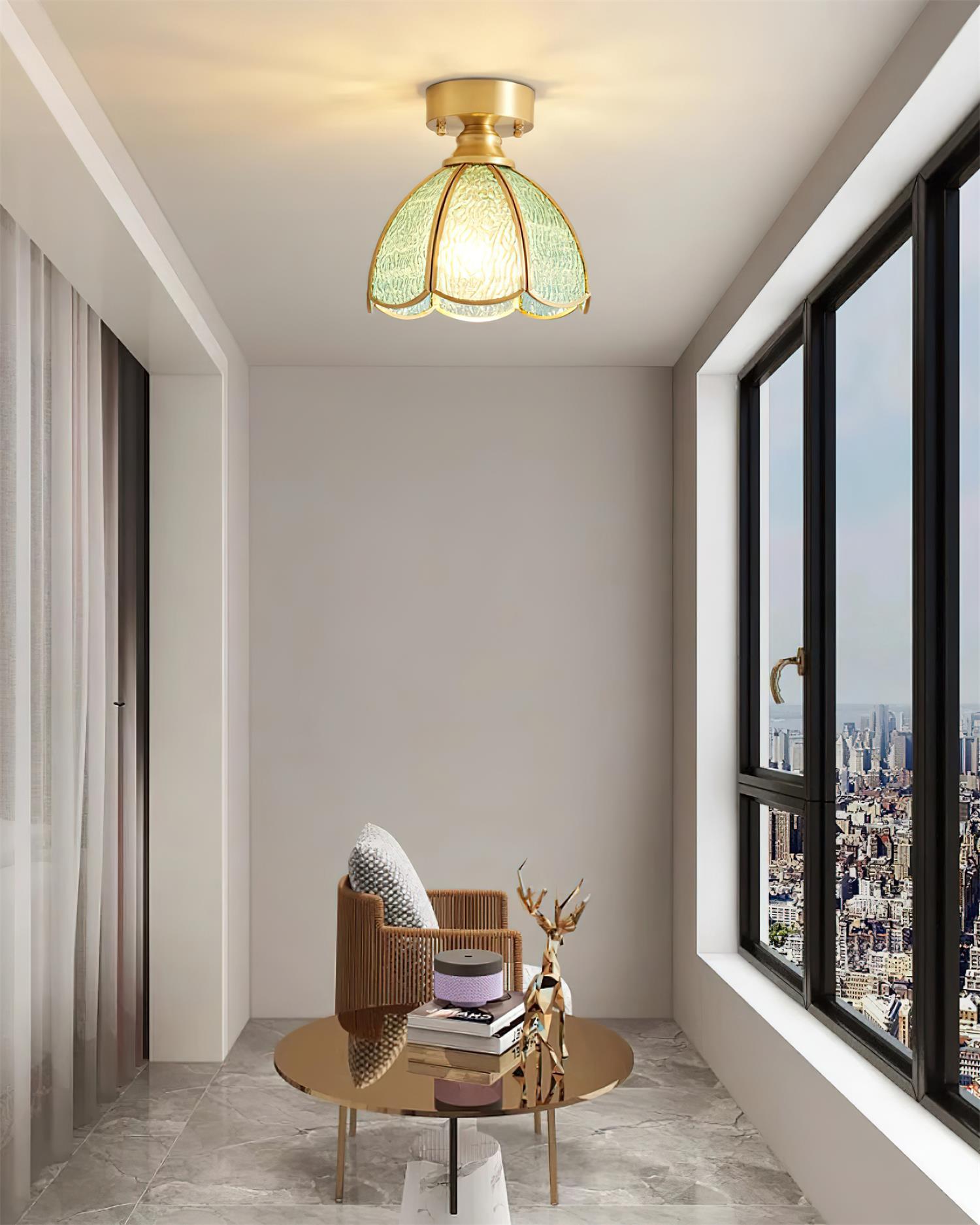 Civelle Tiffany-Stil Buntglas-Deckenleuchte-Letslighting