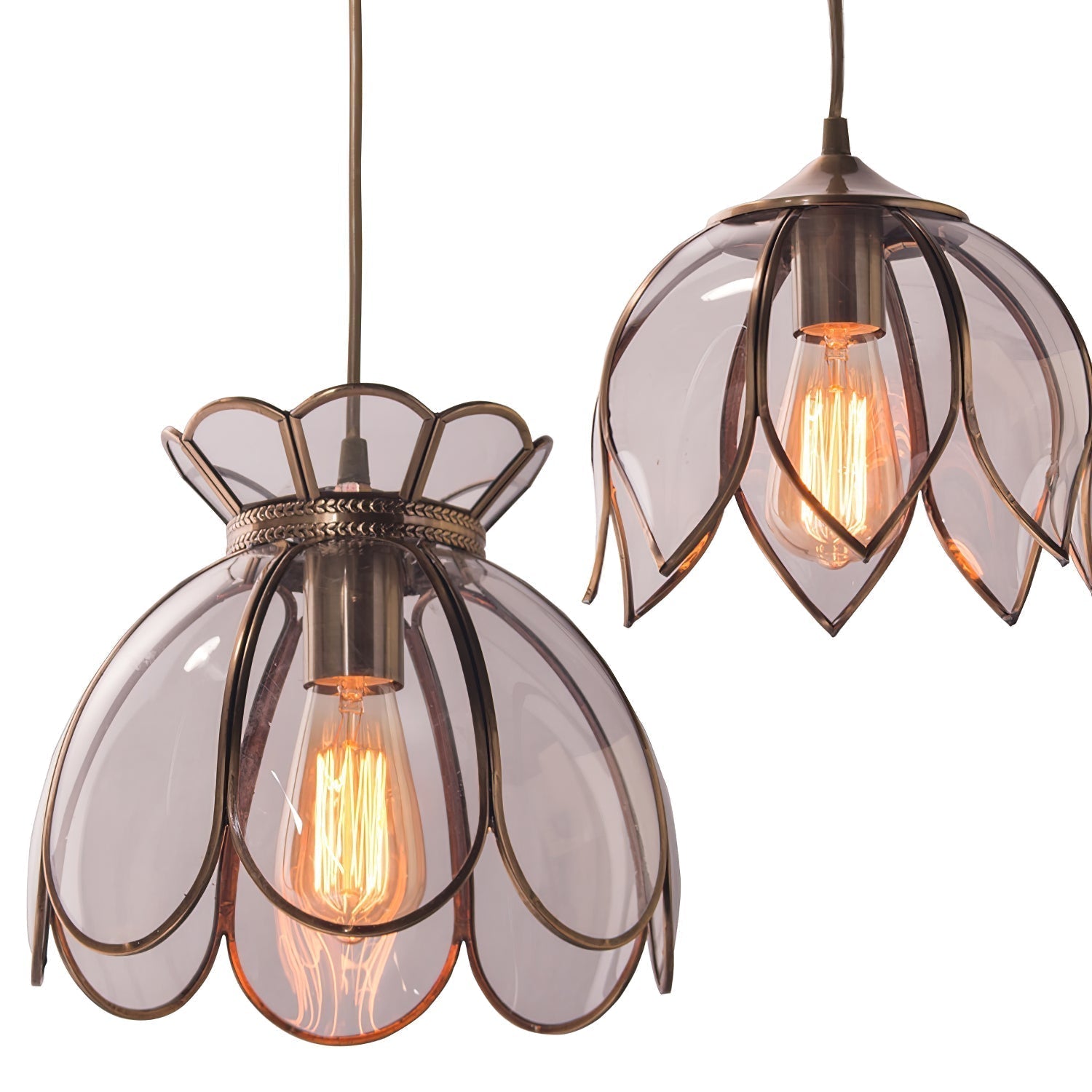 Eraeora Vintage Retro Glas Pendelleuchte-Letslighting