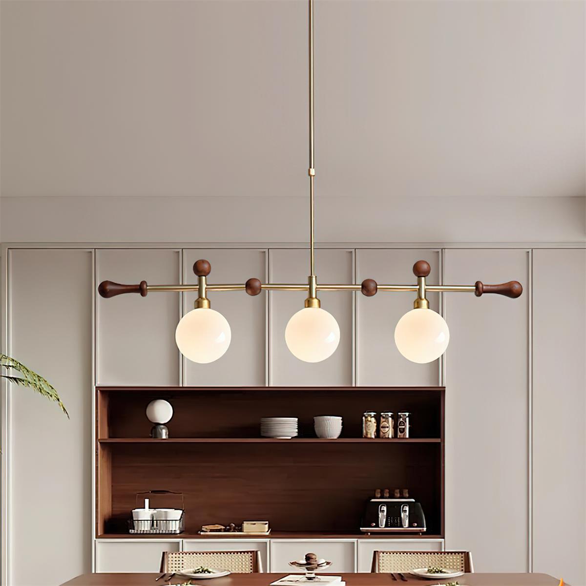 Kronleuchter Linear Globus LED Glühbirne Esszimmer Küche Insel-Letslighting