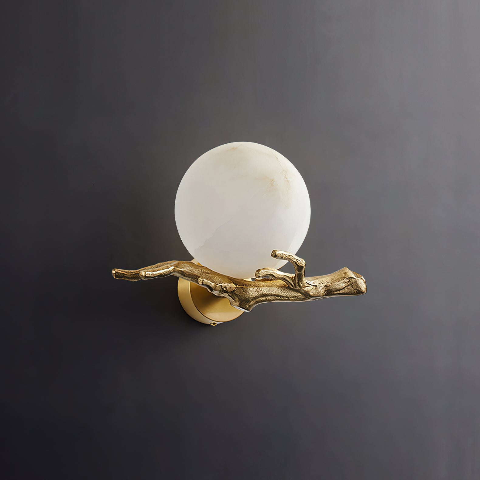 Ormirara Modern Minimalist Retro Twigs Alabaster Wall Lamp - Letslighting