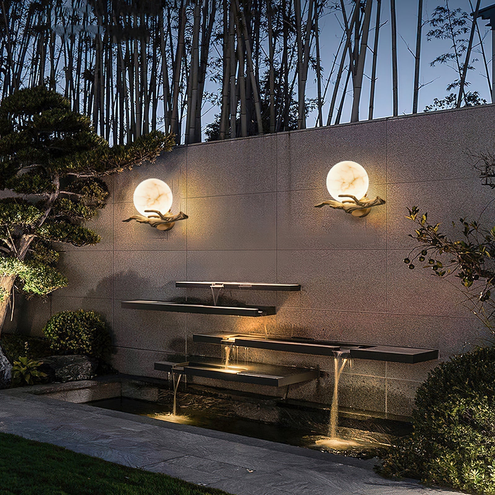 Ormirara Modern Minimalist Retro Twigs Alabaster Wall Lamp - Letslighting