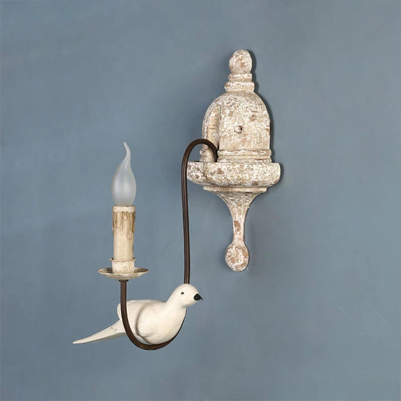 Syraean Vintage Retro Vogel Holz Wandleuchte-Letslighting