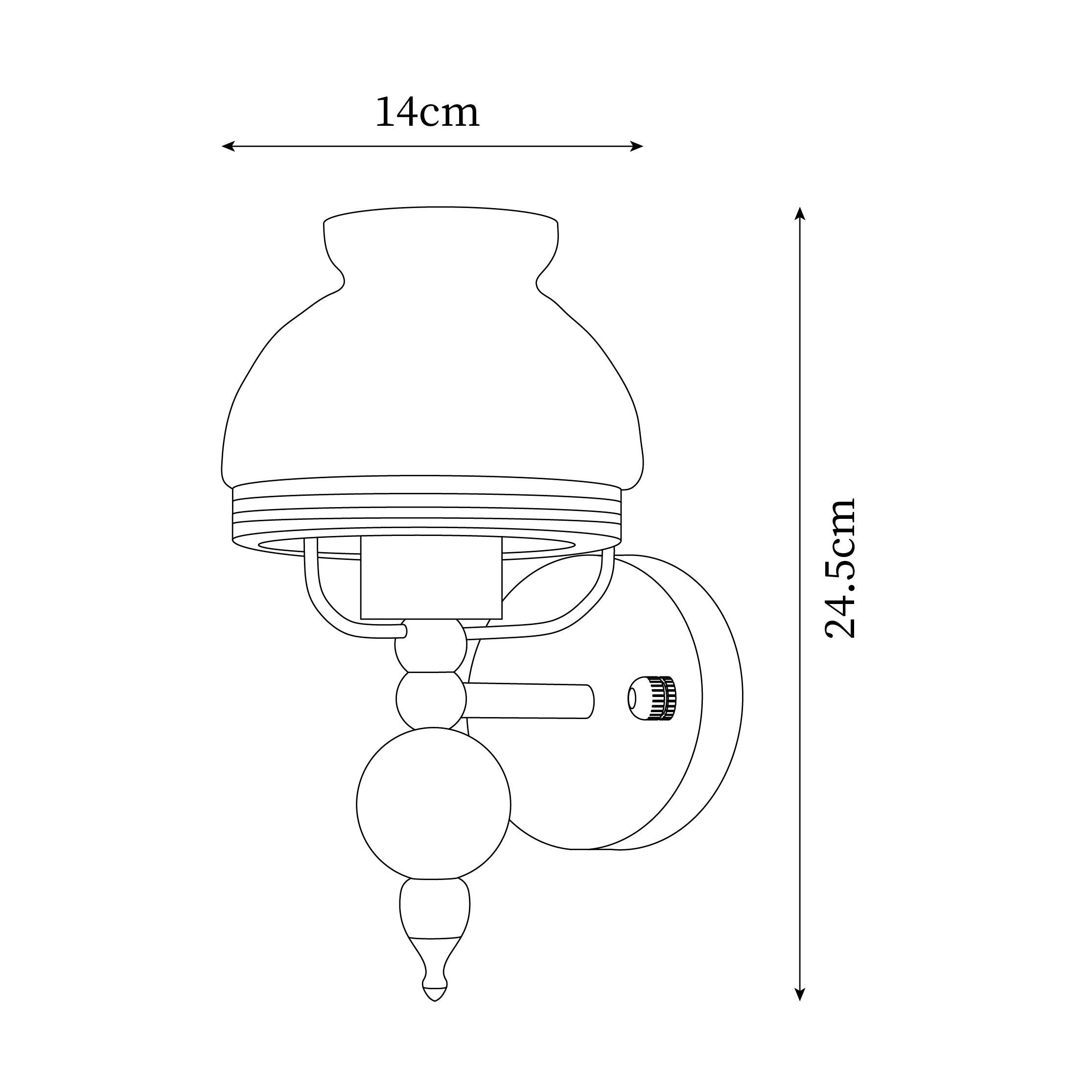 Wren Moderne Wandleuchte aus Glas und Metall-Letslighting