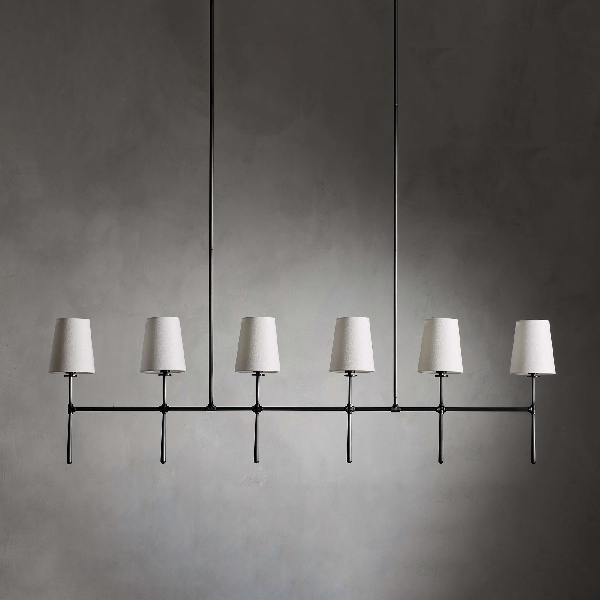 Eurvinen Stoff Vintage Linear Kronleuchter-Letslighting