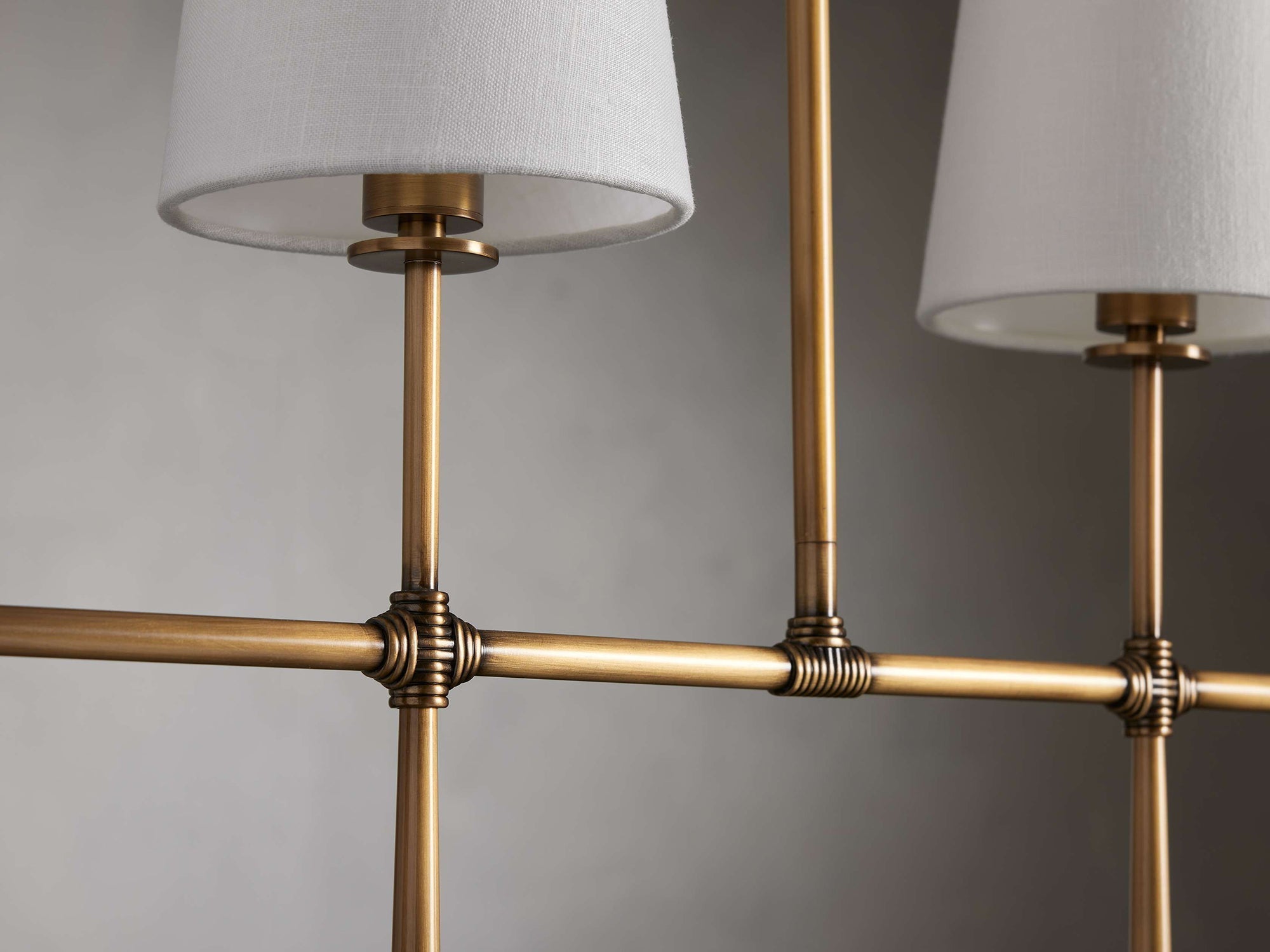 Eurvinen Stoff Vintage Linear Kronleuchter-Letslighting