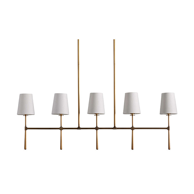 Eurvinen Stoff Vintage Linear Kronleuchter-Letslighting