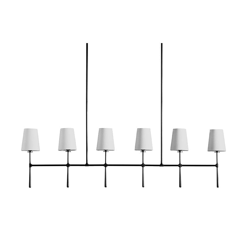 Eurvinen Stoff Vintage Linear Kronleuchter-Letslighting