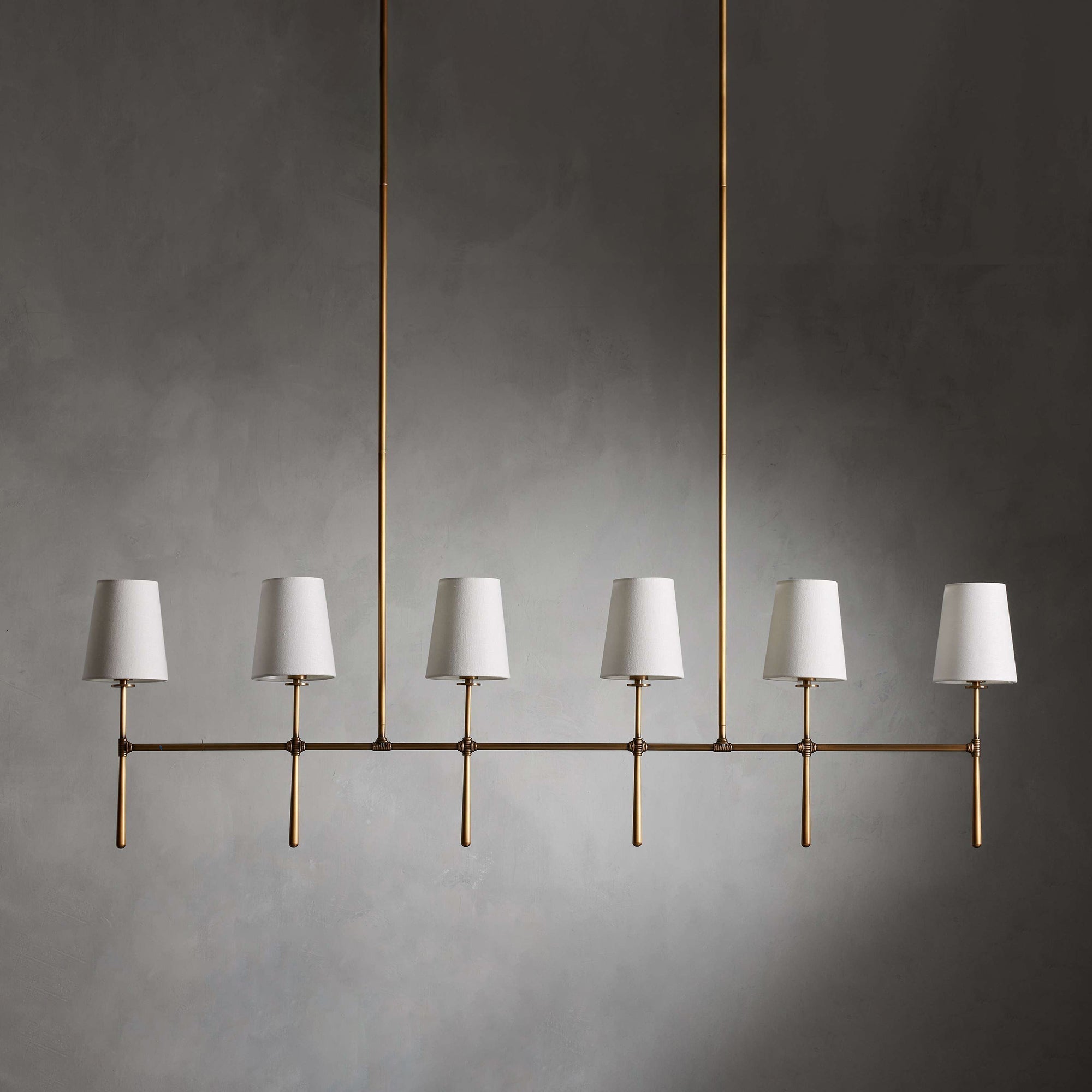 Eurvinen Stoff Vintage Linear Kronleuchter-Letslighting